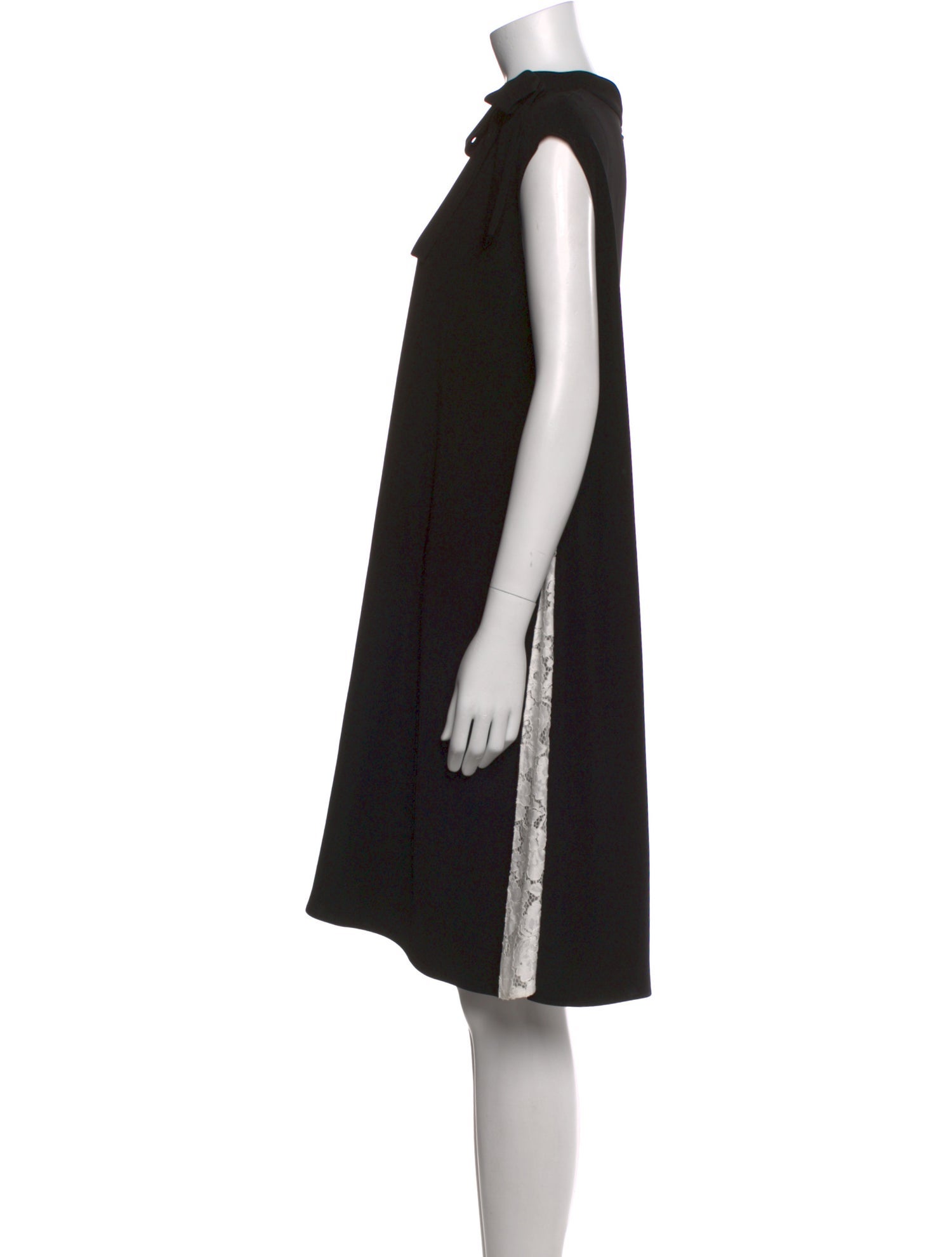 Carolina Herrera Mock Neck Knee-Length Dress