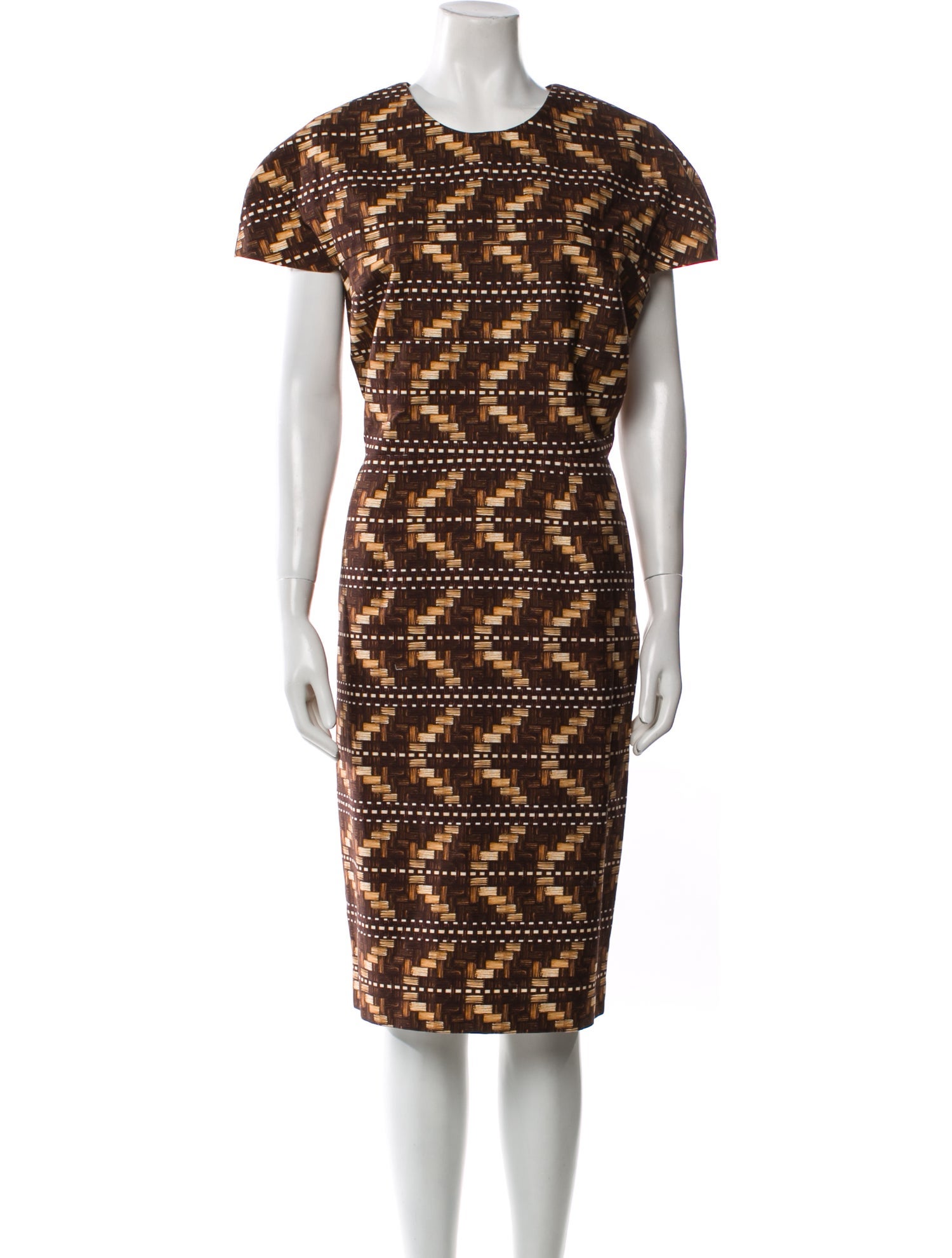 Carolina Herrera Printed Midi Length Dress