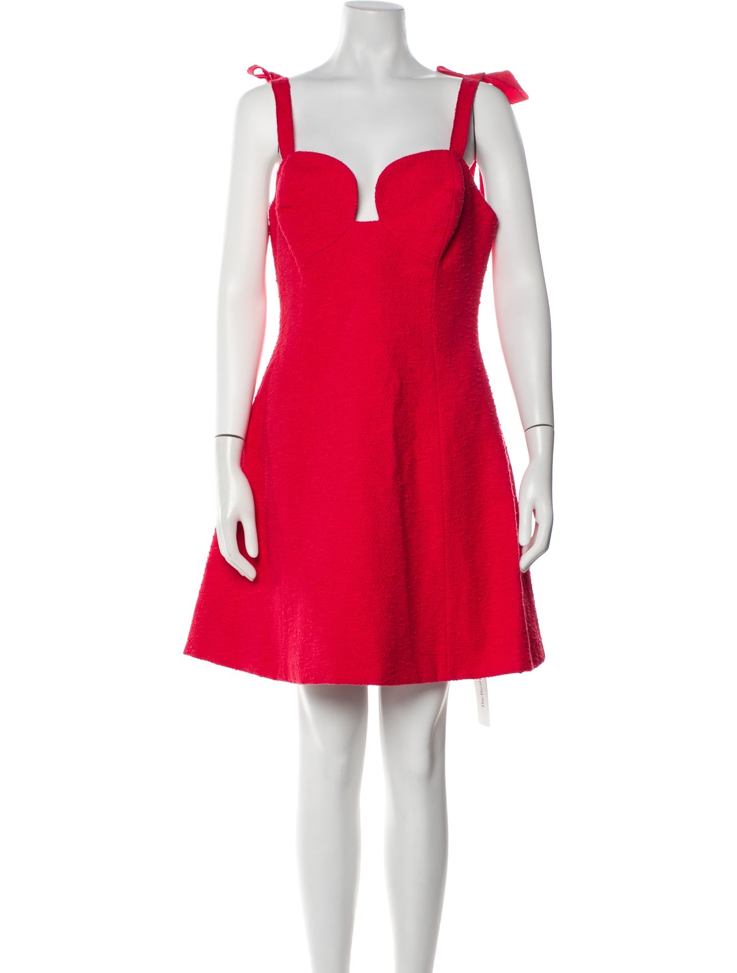 Carolina Herrera Square Neckline Mini Dress