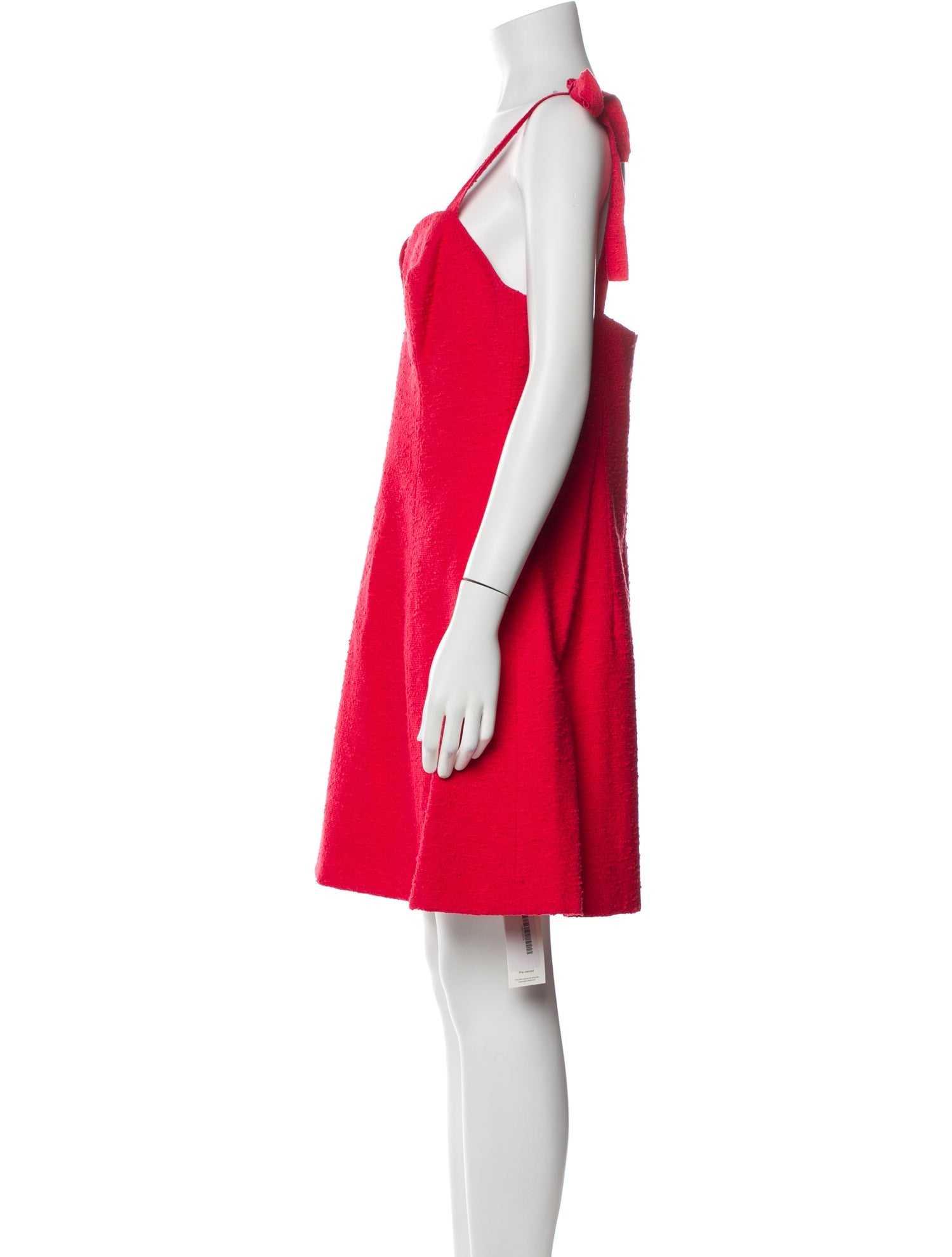 Carolina Herrera Square Neckline Mini Dress