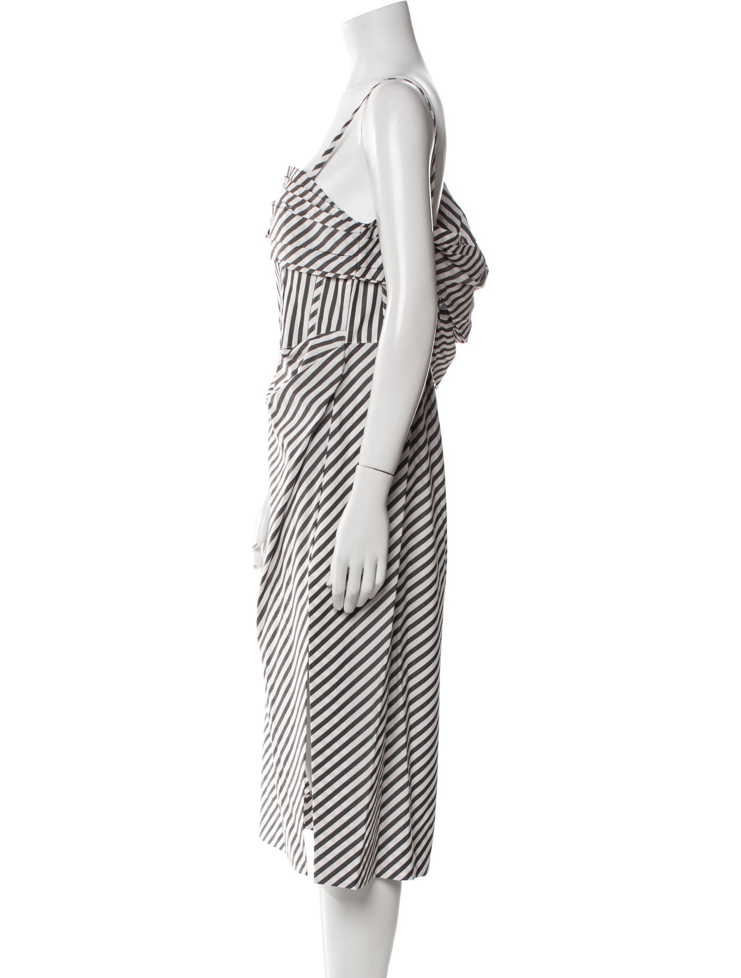 Carolina Herrera Striped Midi Length Dress w/ Tags