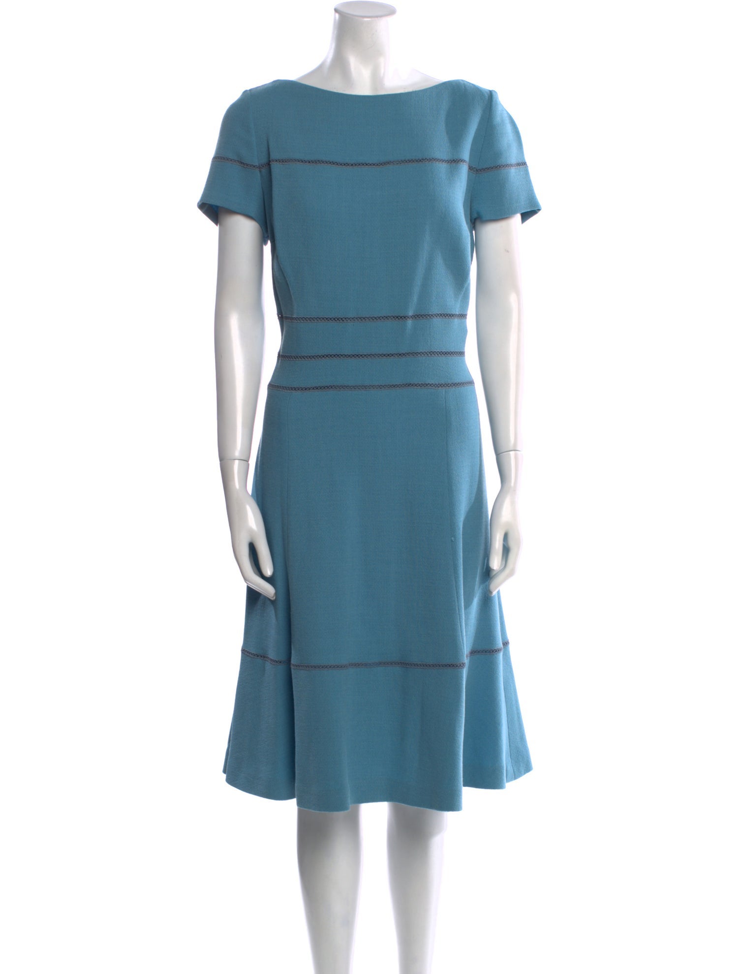 Carolina Herrera Virgin Wool Midi Length Dress