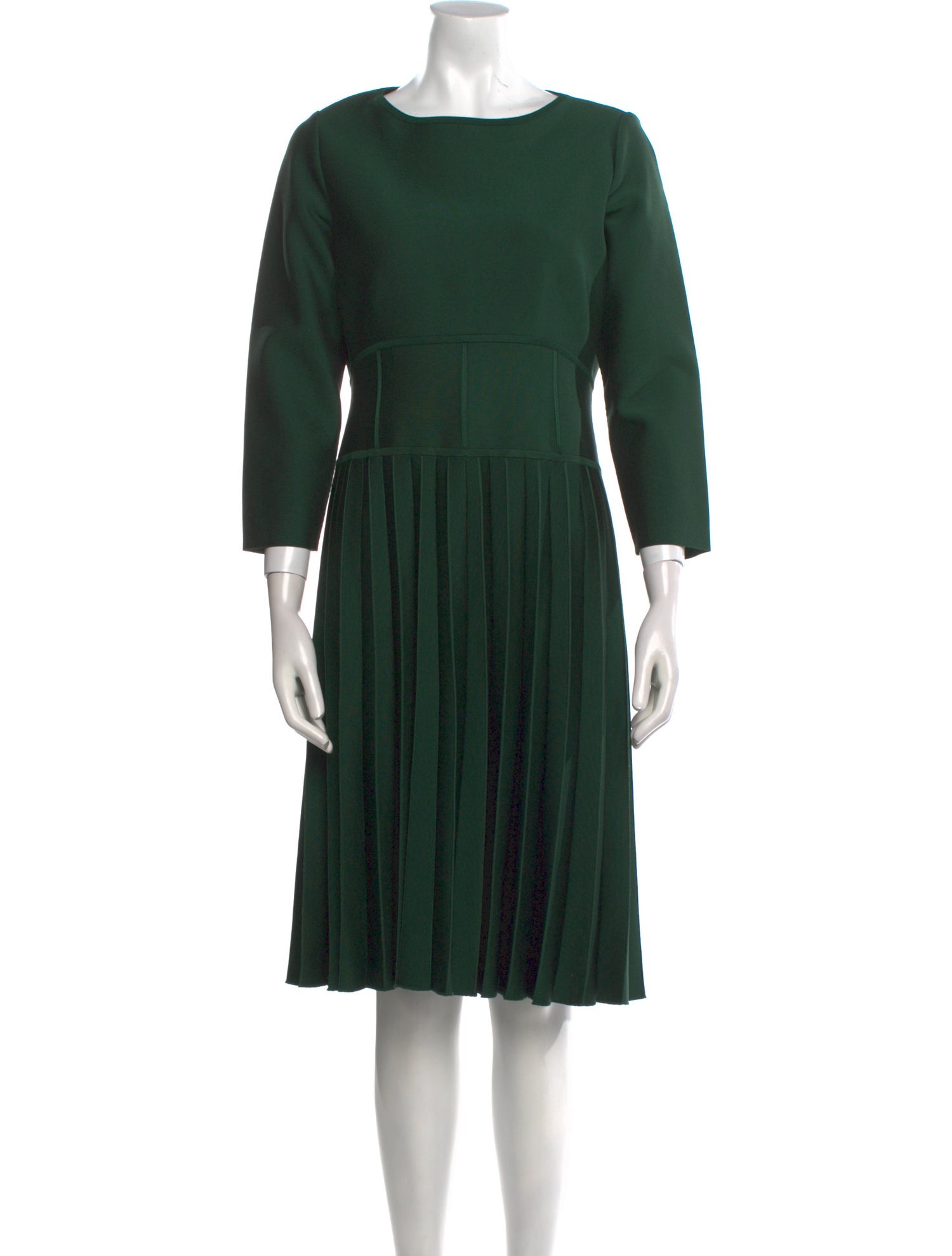 Carolina Herrera Bateau Neckline Knee-Length Dress