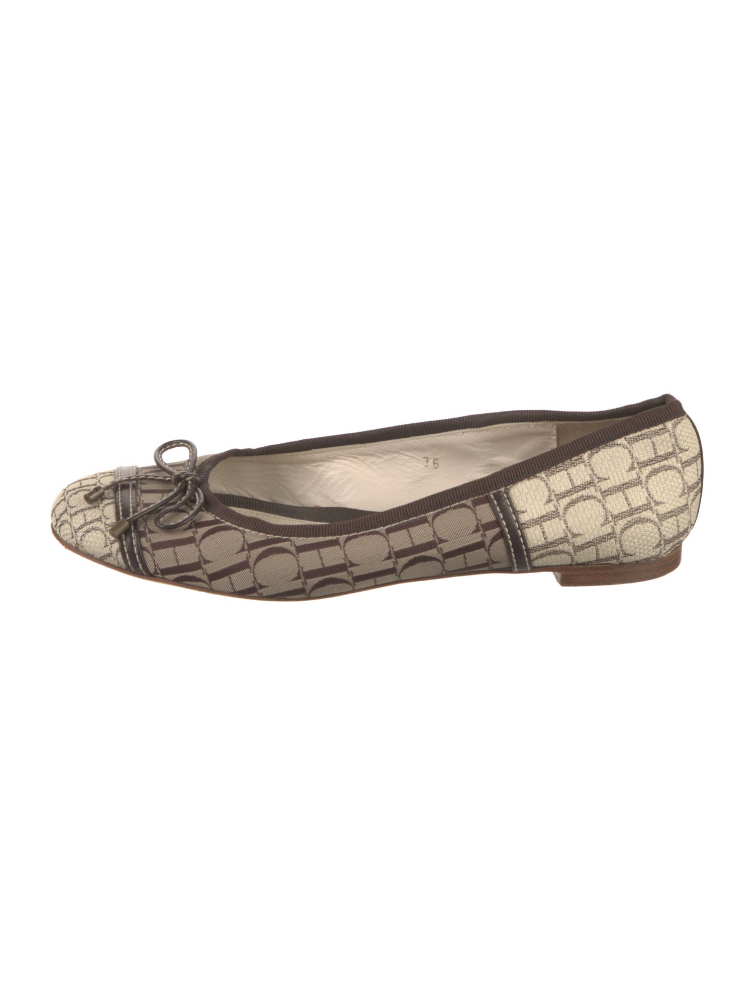 Carolina Herrera Printed Ballet Flats