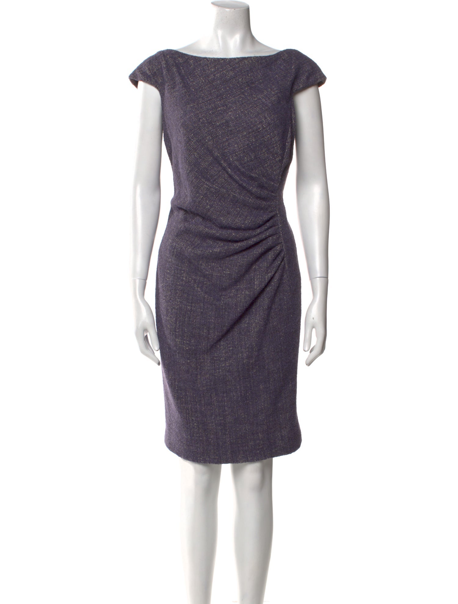 Carolina Herrera Bateau Neckline Knee-Length Dress