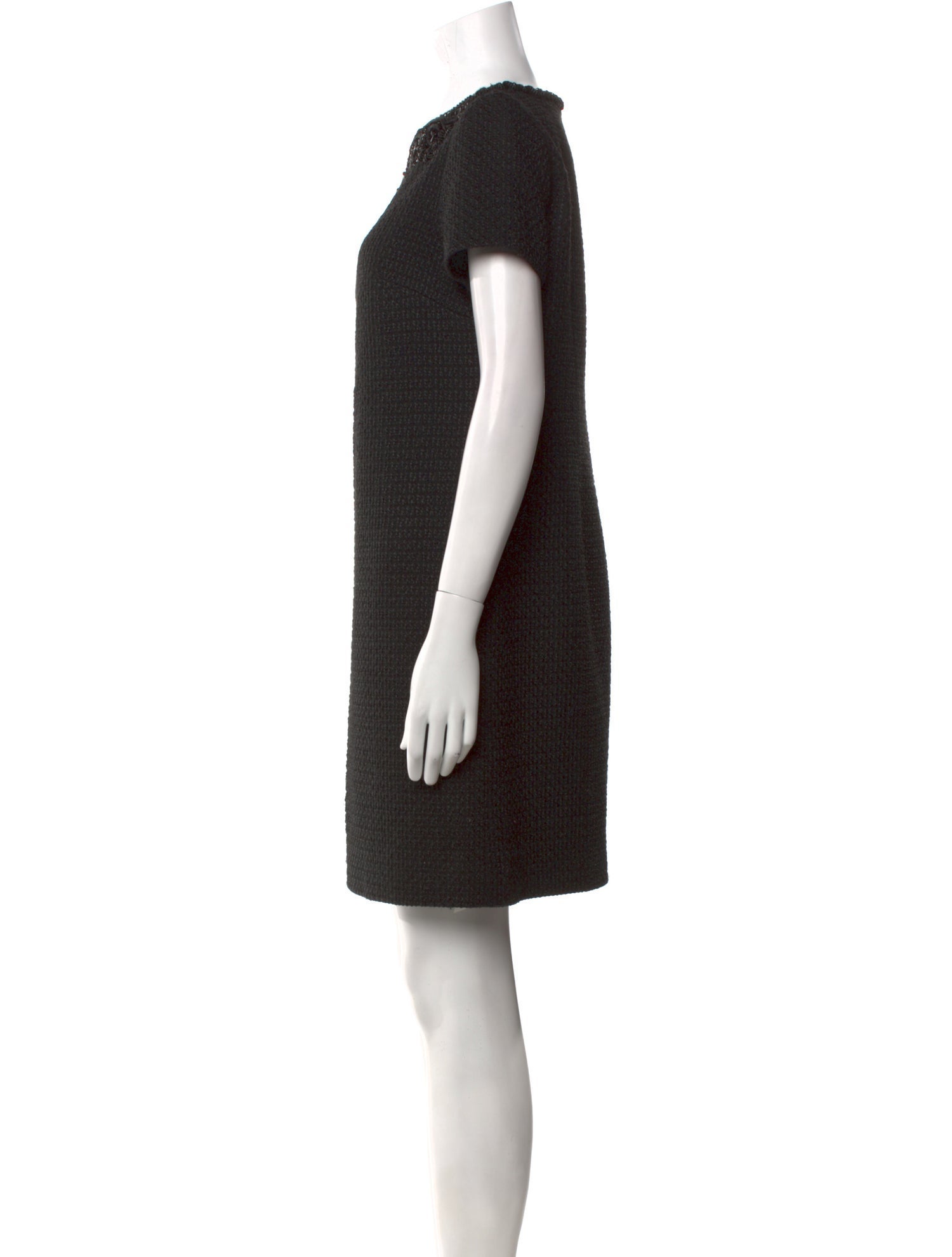 Carolina Herrera Bateau Neckline Mini Dress