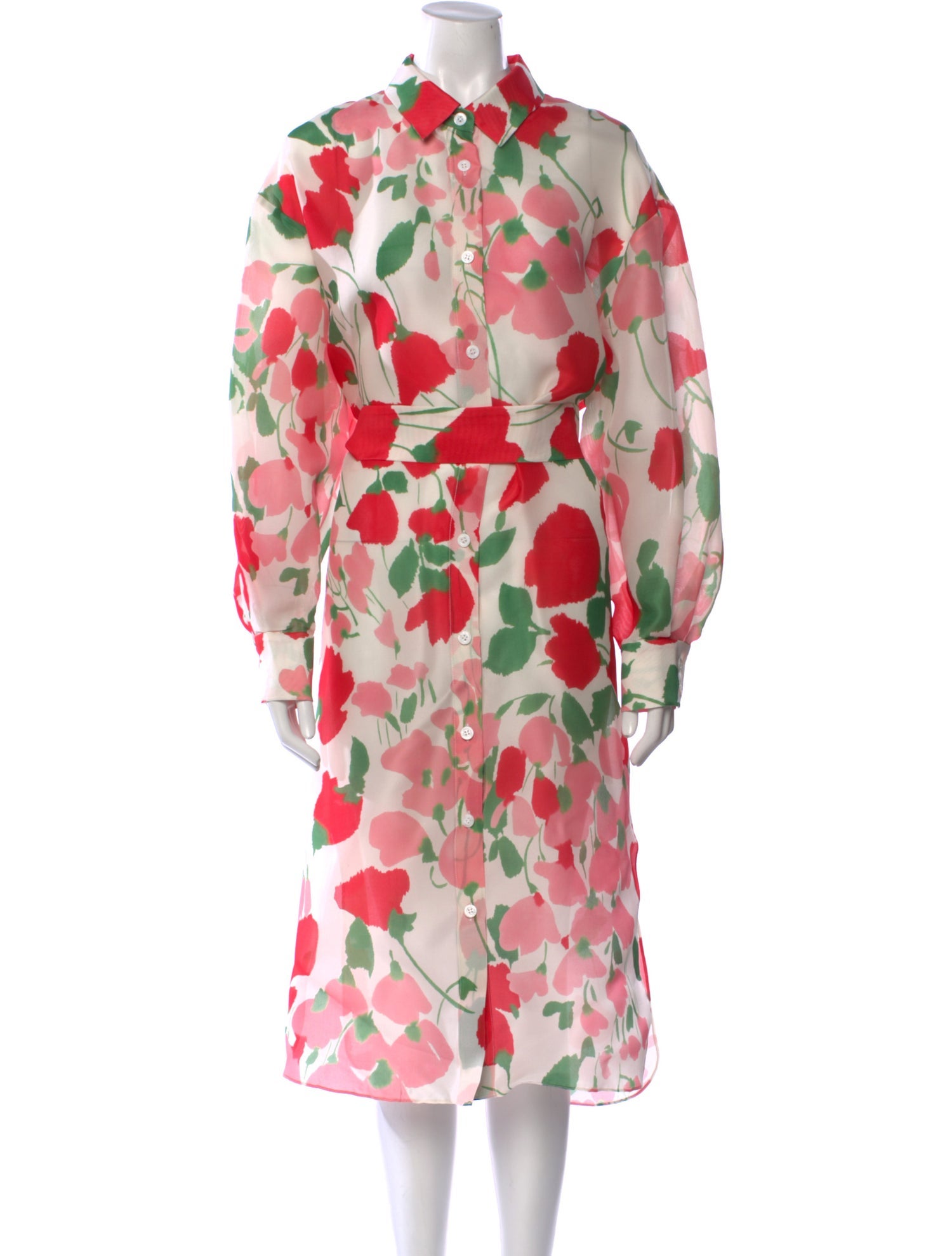 Carolina Herrera Silk Midi Length Dress