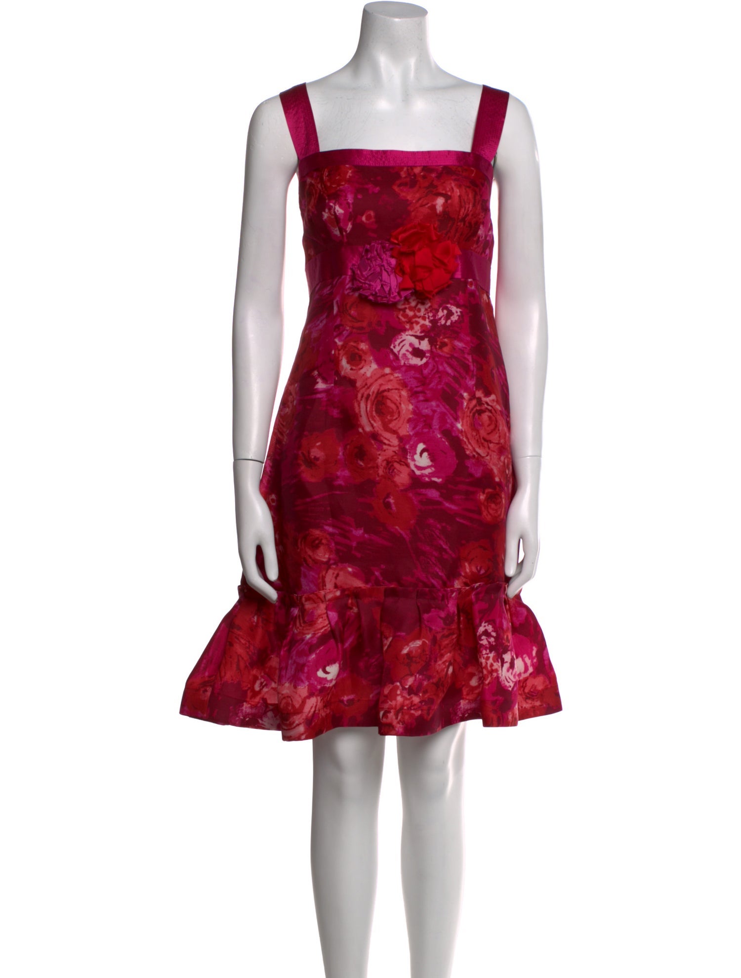 Carolina Herrera Silk Knee-Length Dress