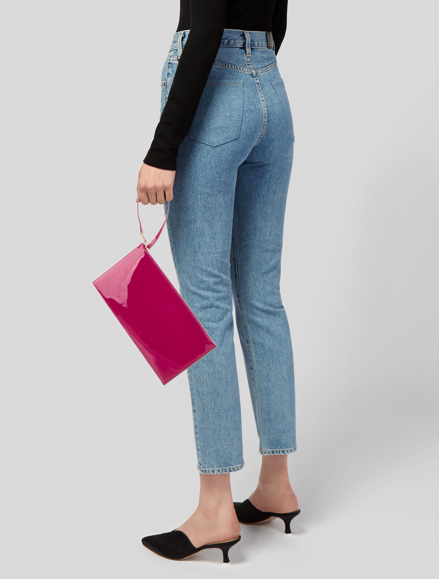 Carolina Herrera Patent Leather Clutch