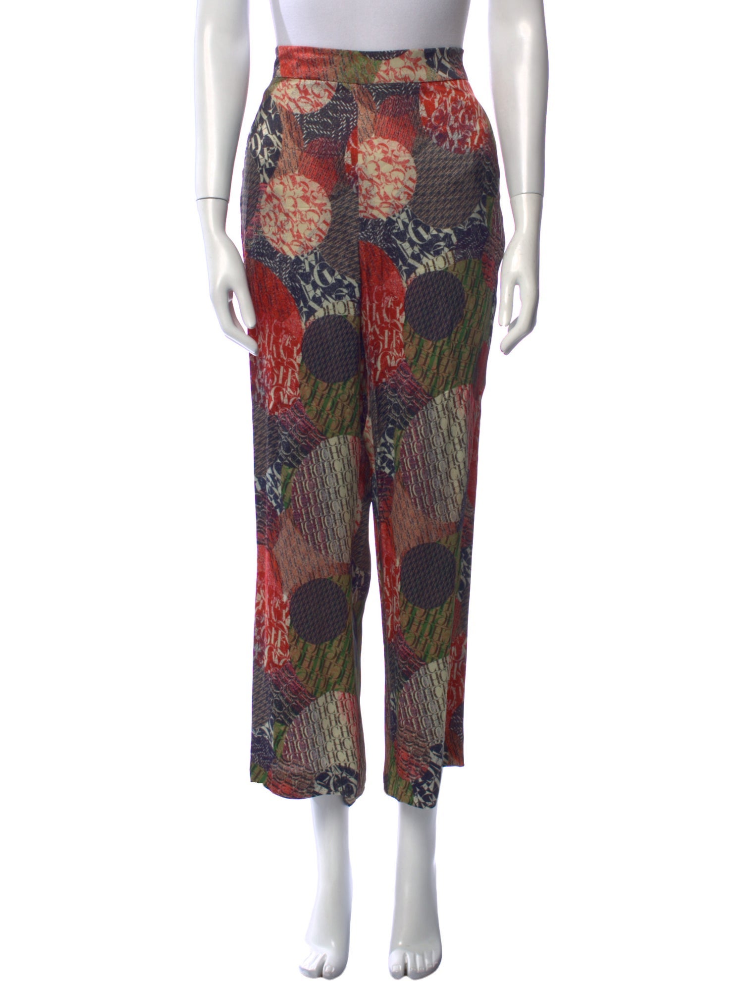 Carolina Herrera Satin Wide Leg Pants