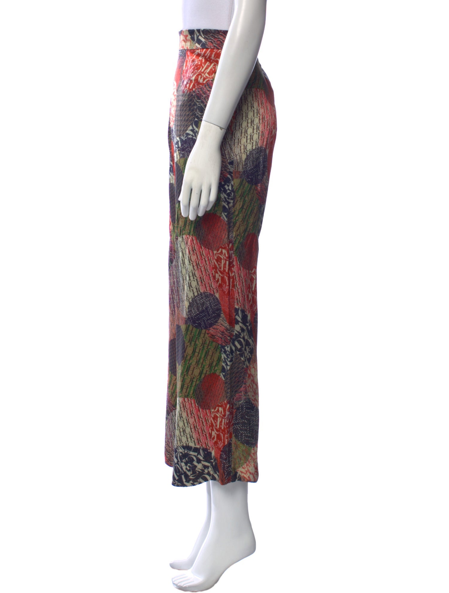 Carolina Herrera Satin Wide Leg Pants