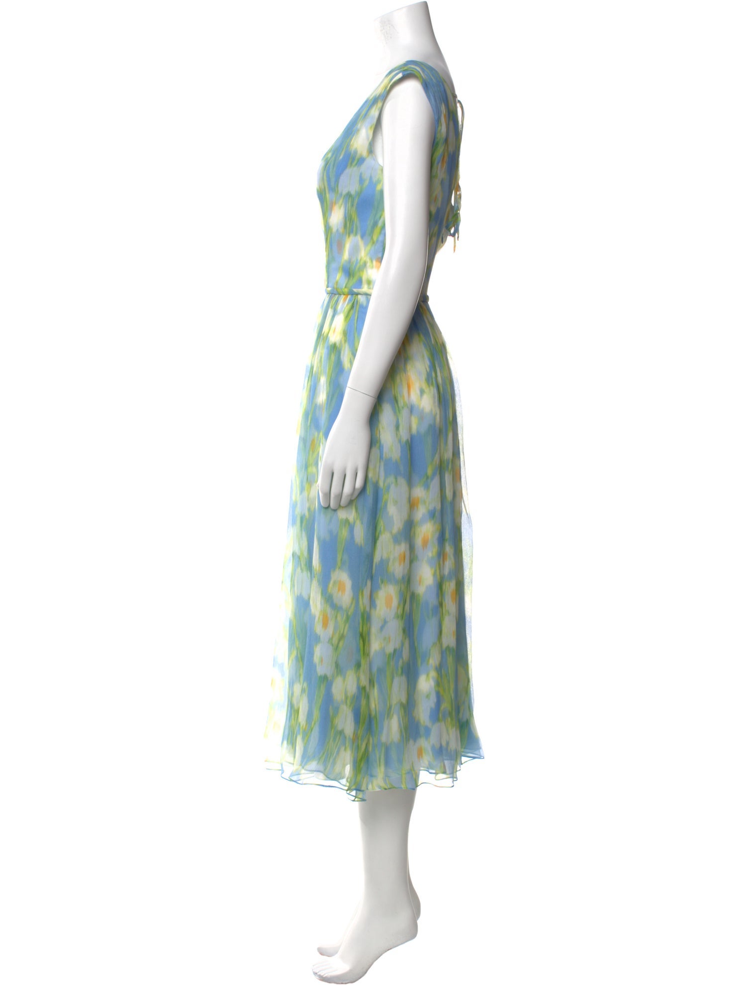 Carolina Herrera Silk Midi Length Dress w/ Tags