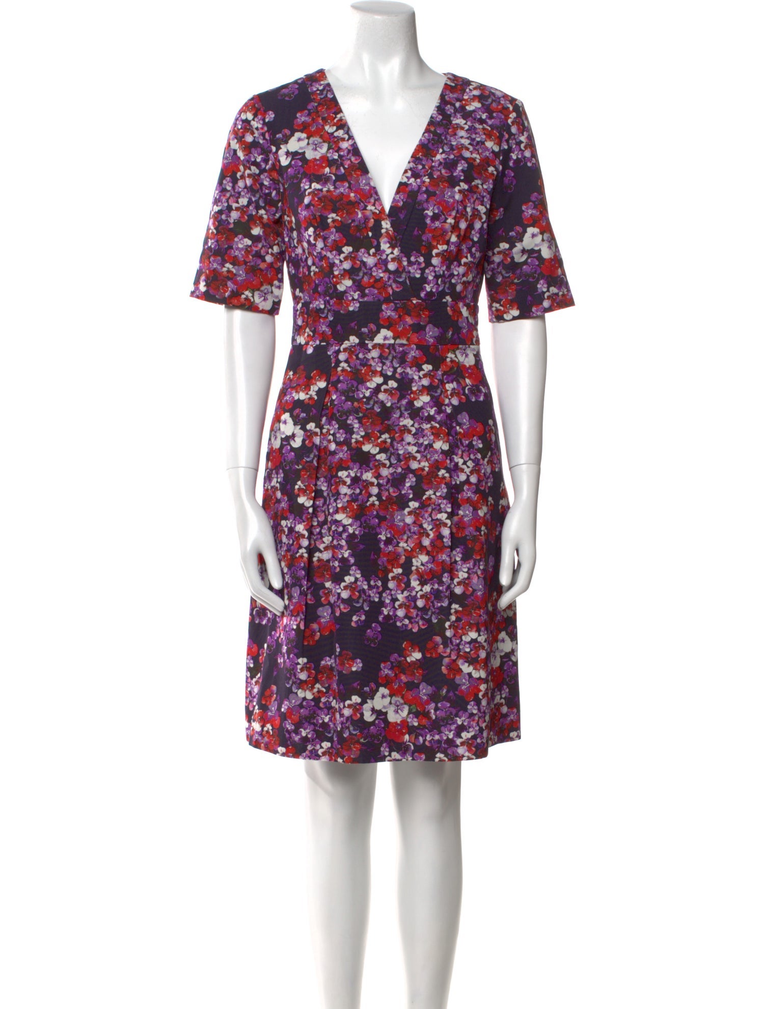Carolina Herrera Floral Print Mini Dress
