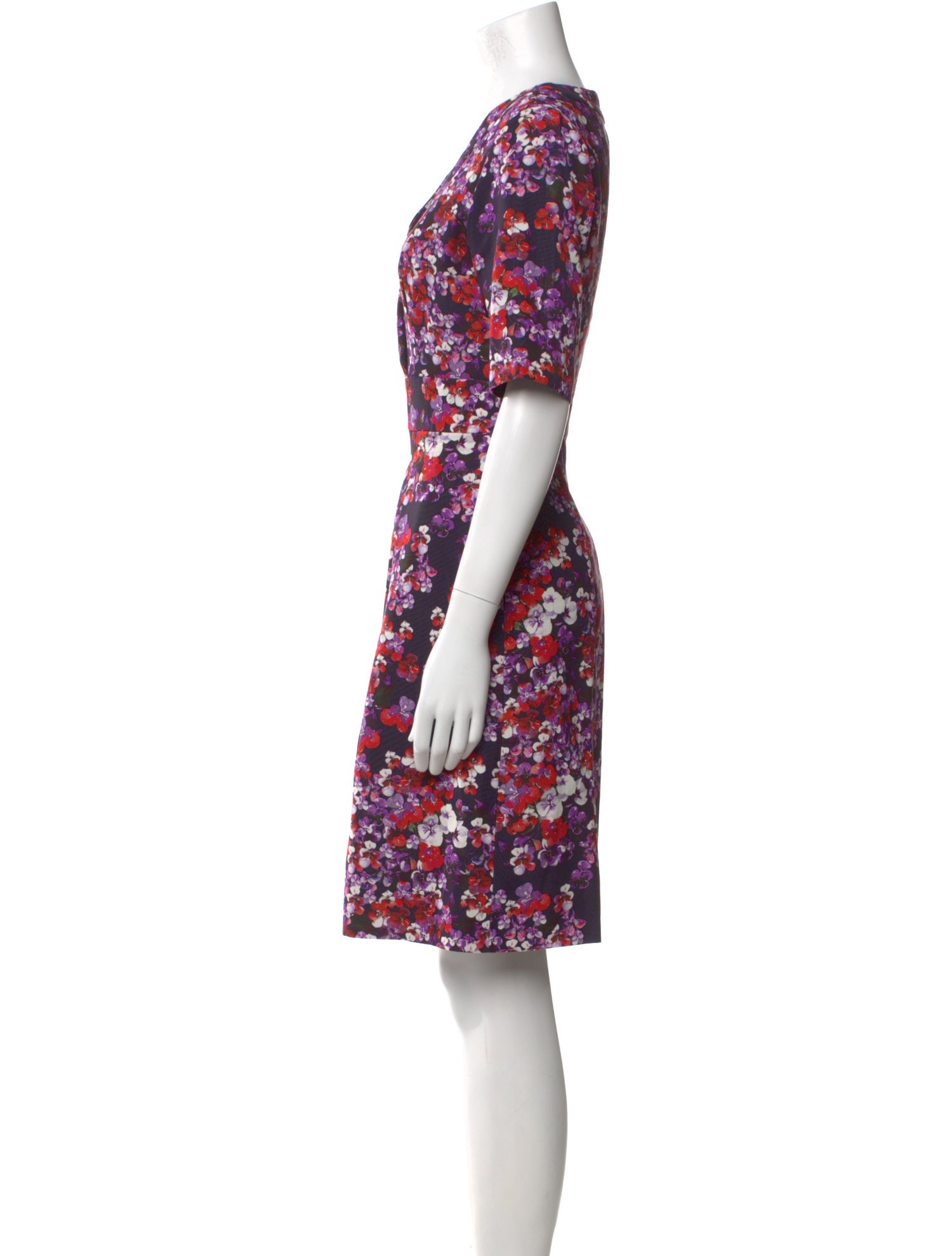 Carolina Herrera Floral Print Mini Dress