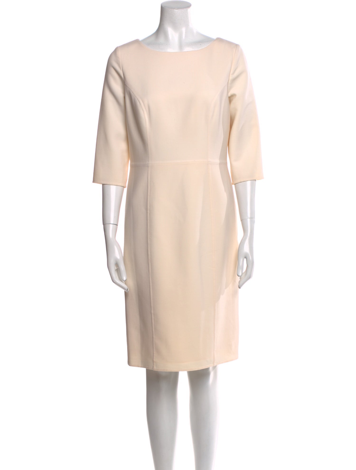 Carolina Herrera Bateau Neckline Knee-Length Dress