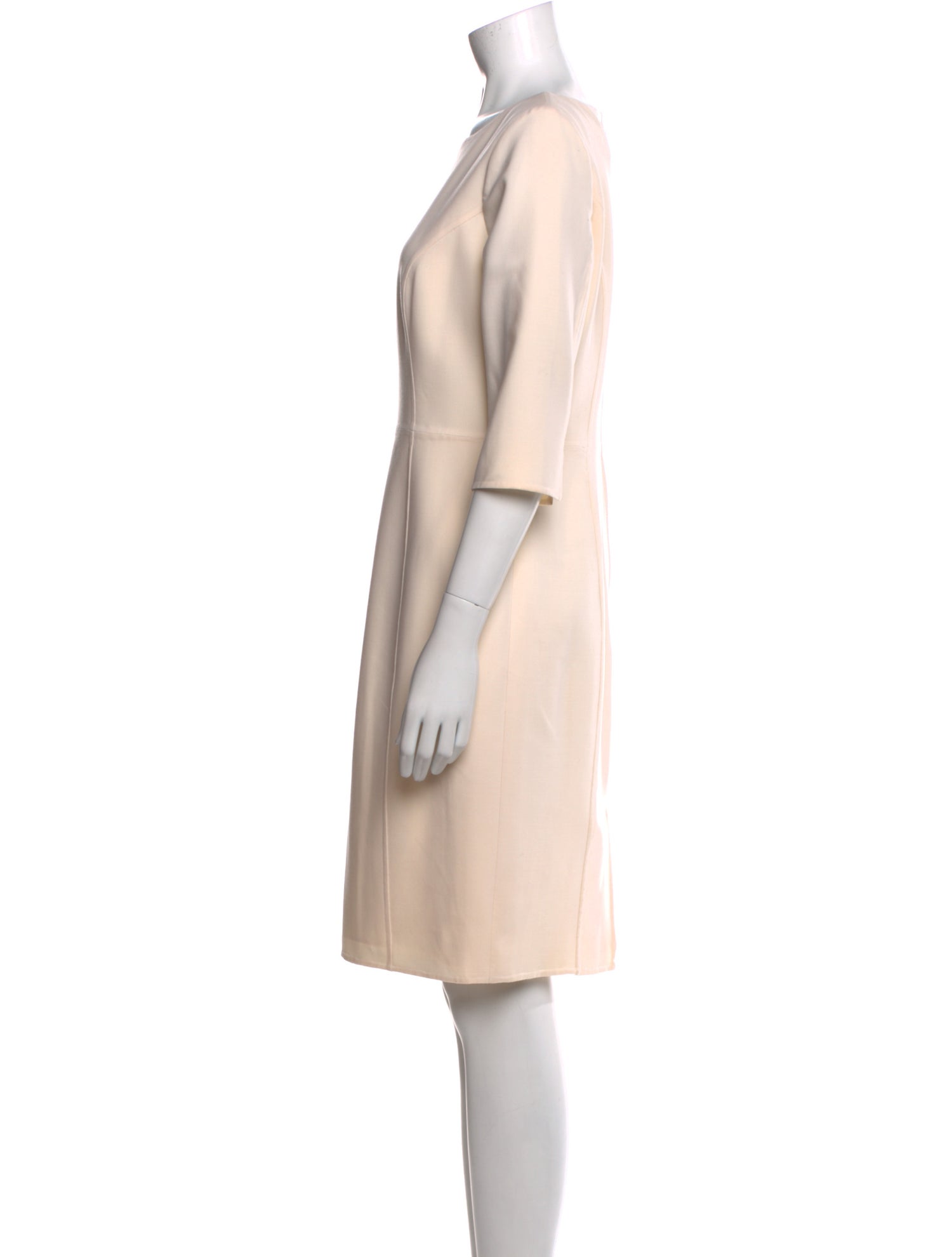 Carolina Herrera Bateau Neckline Knee-Length Dress