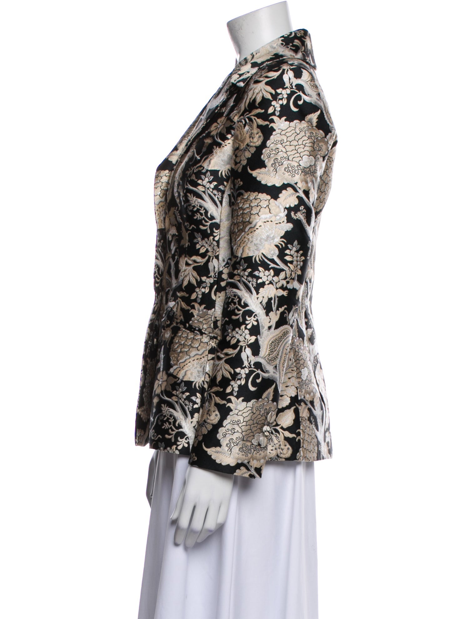 Carolina Herrera Floral Print Blazer