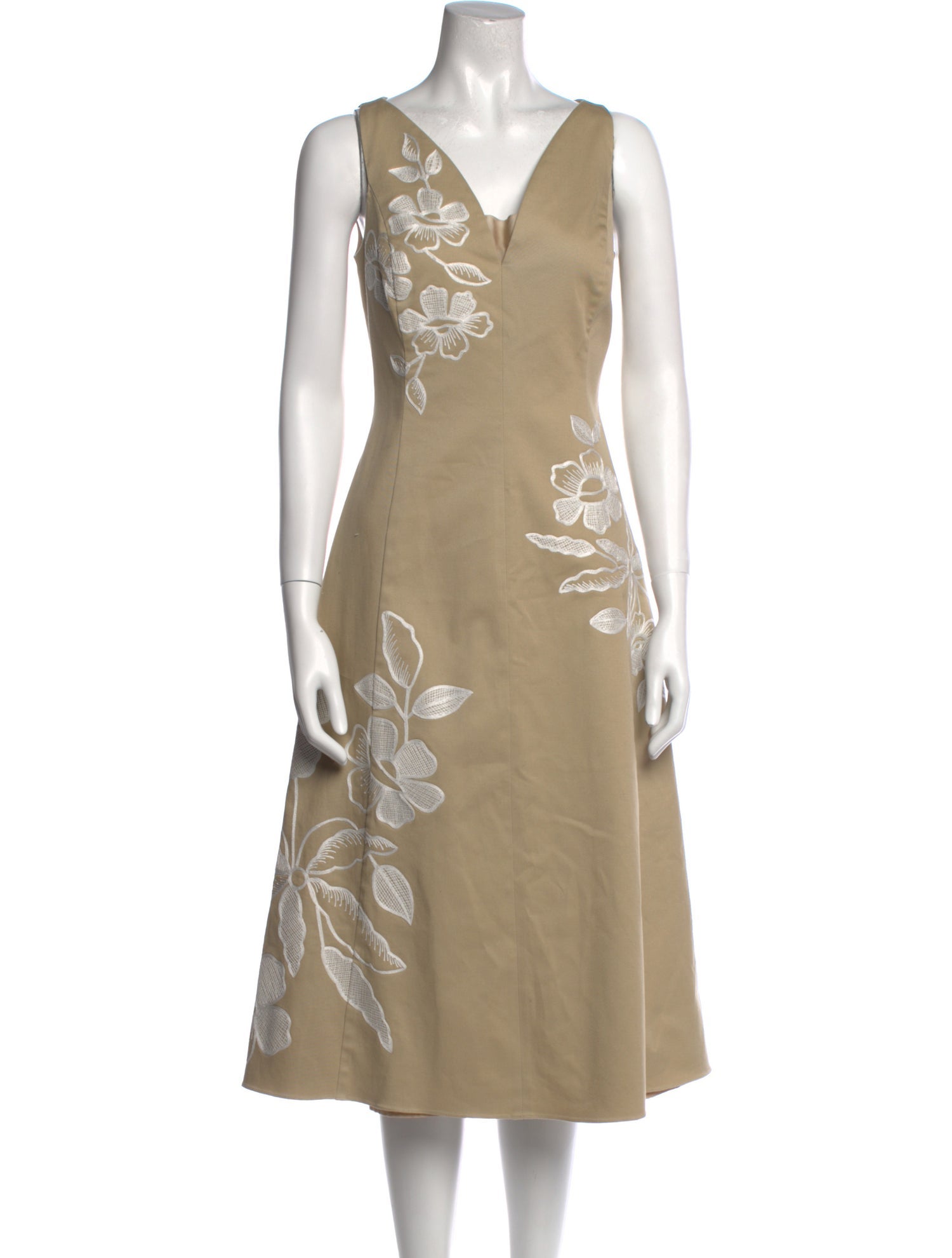 Carolina Herrera Printed Midi Length Dress