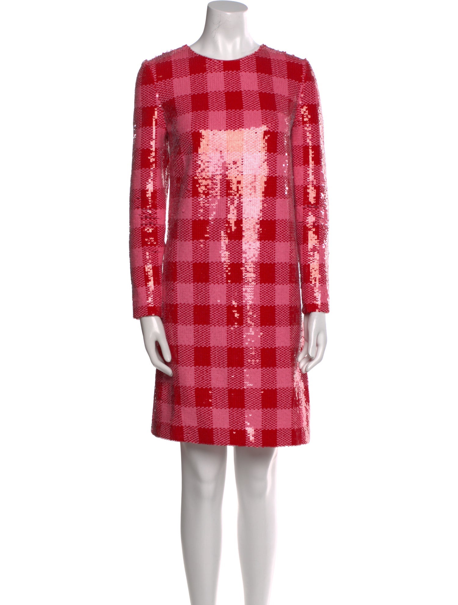 Carolina Herrera Plaid Print Mini Dress