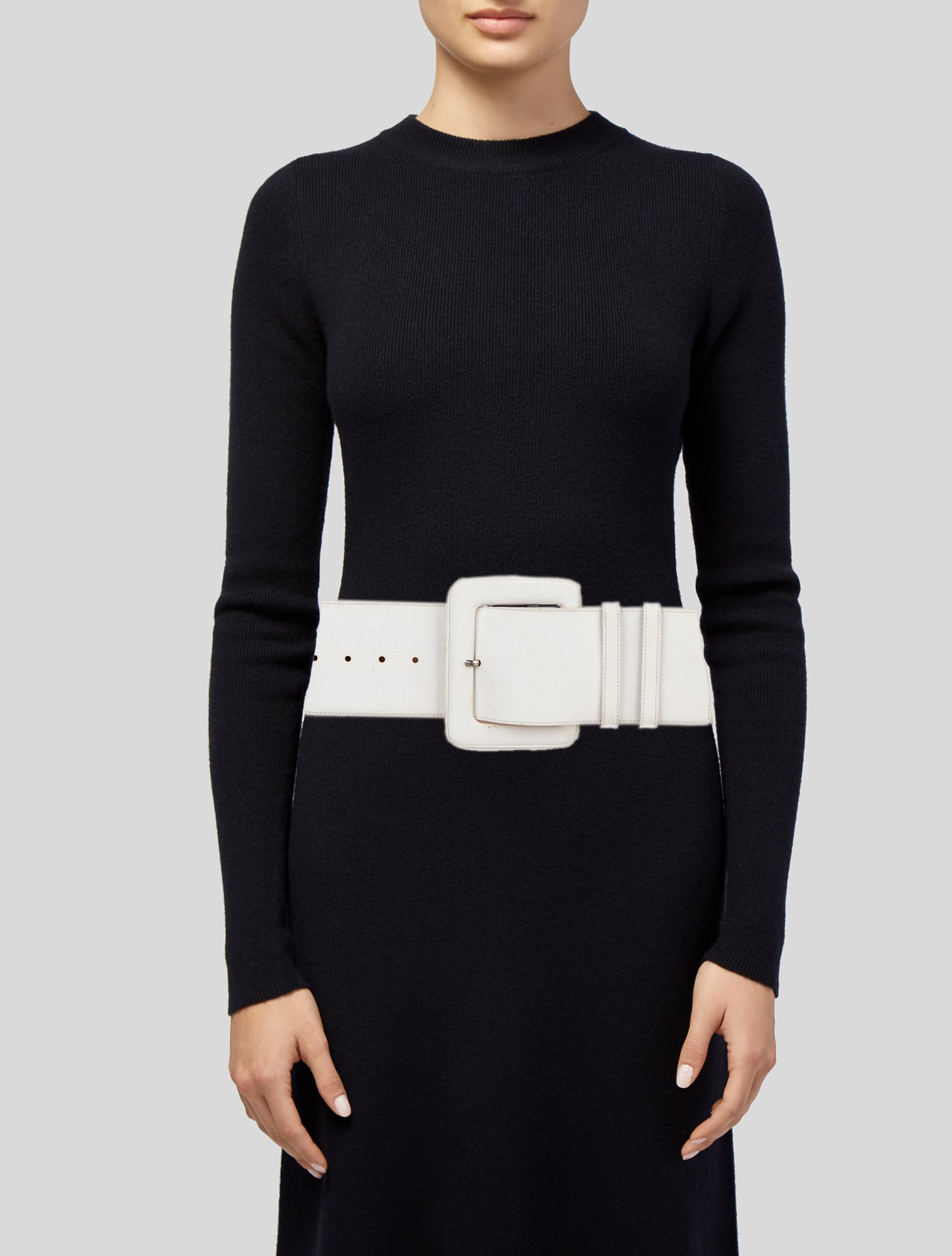 Carolina Herrera Wide Leather Waist Belt