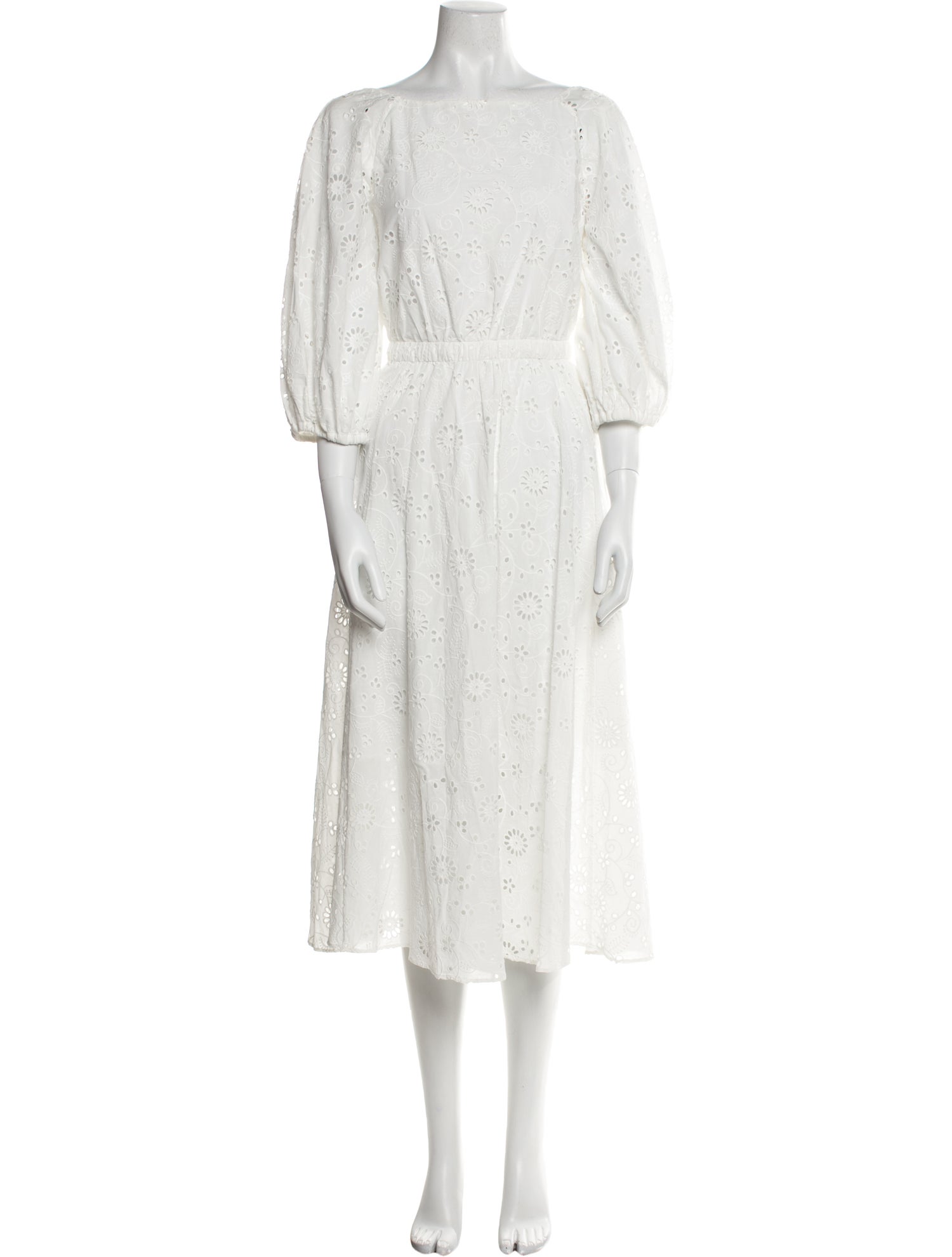 Carolina Herrera Bateau Neckline Long Dress