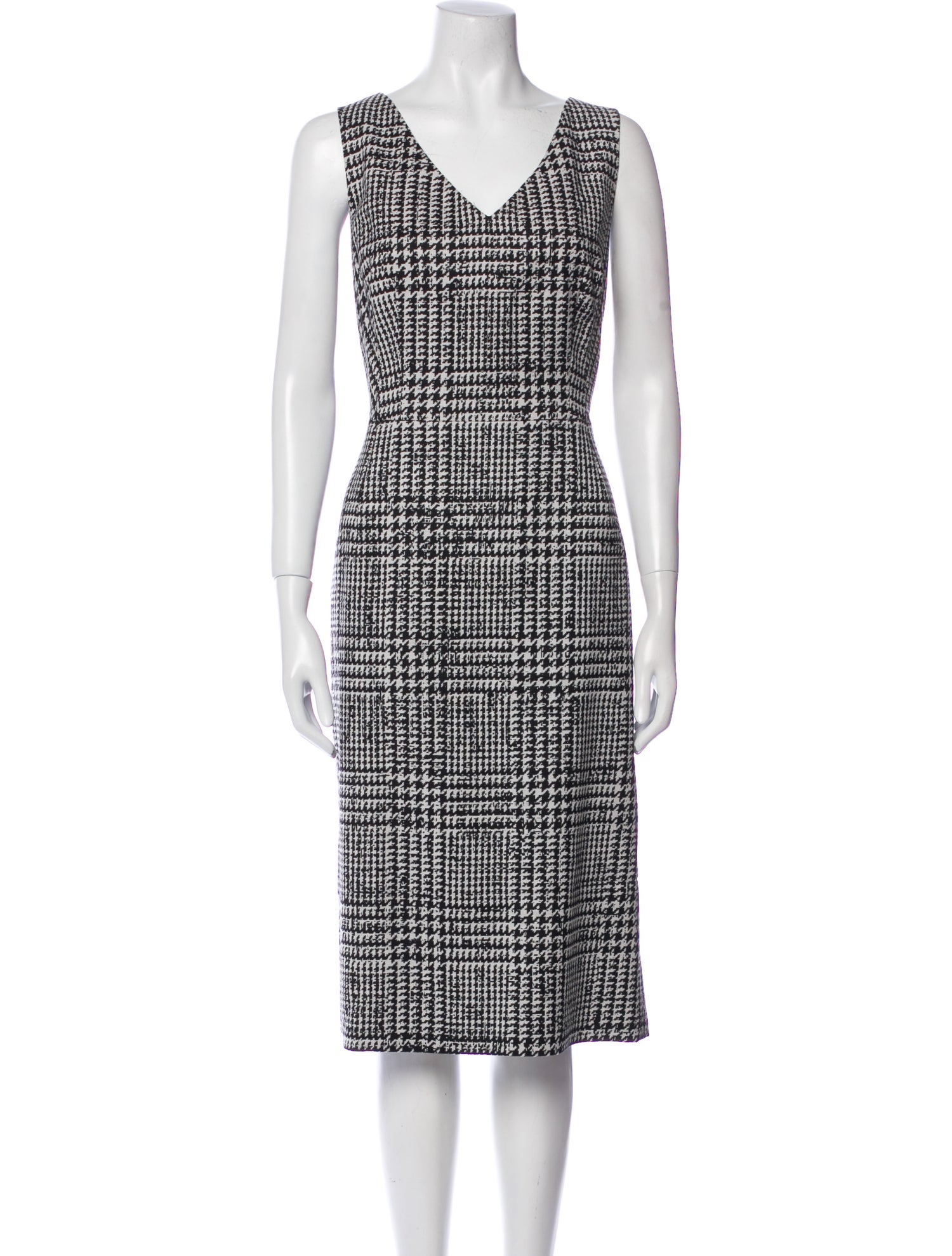 Carolina Herrera Virgin Wool Midi Length Dress w tags