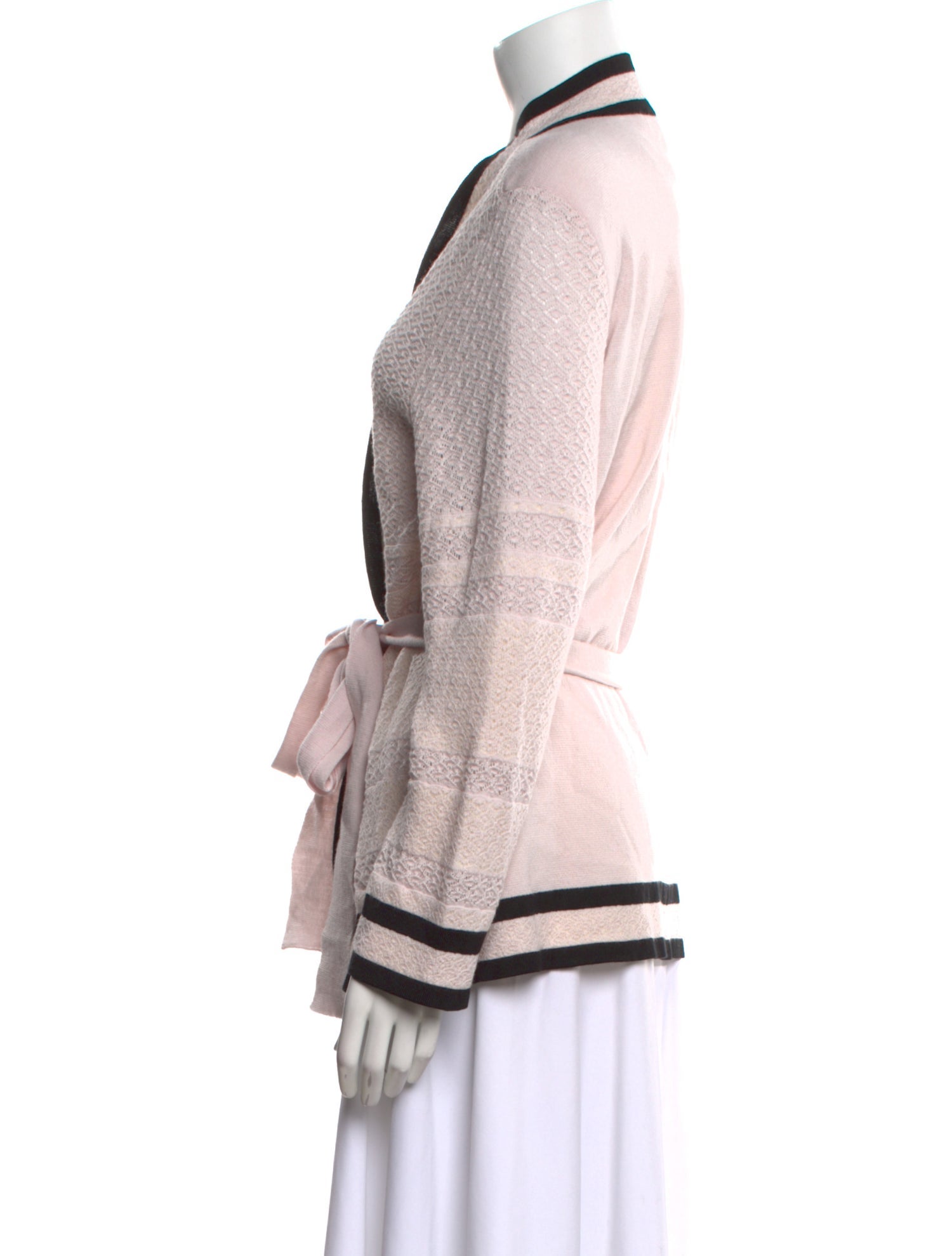 Carolina Herrera Virgin Wool Colorblock Pattern Sweater