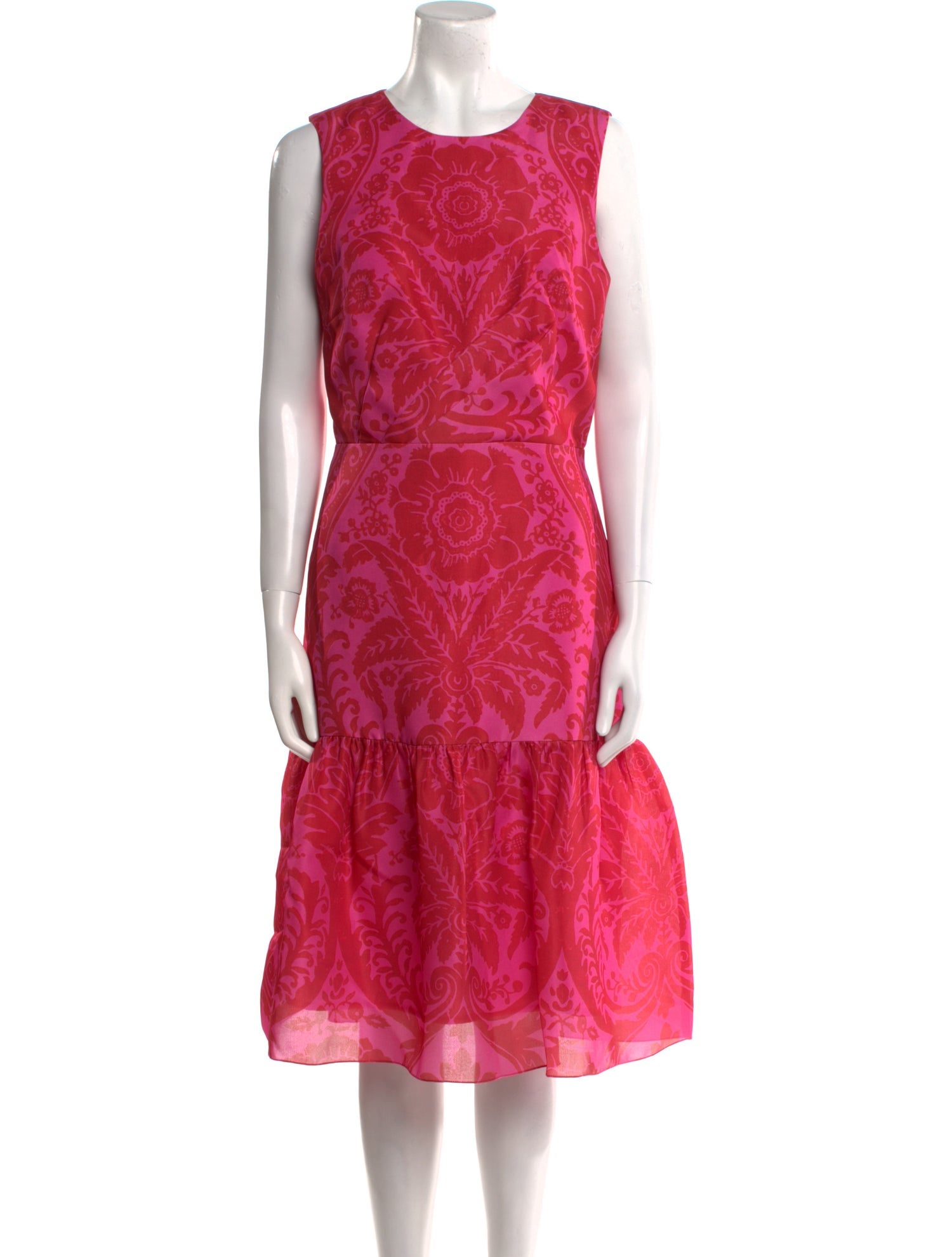 Carolina Herrera Silk Midi Length Dress