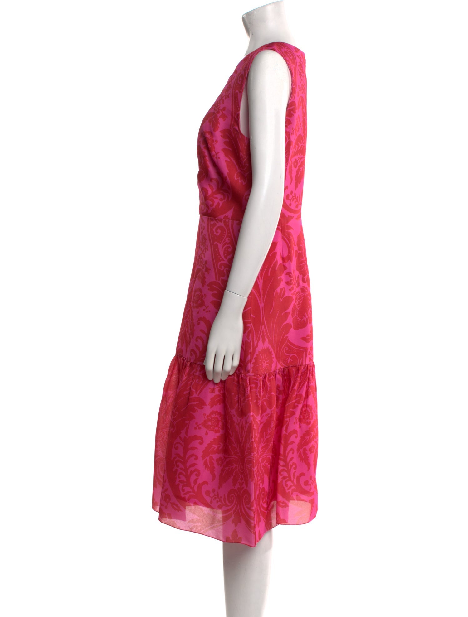 Carolina Herrera Silk Midi Length Dress