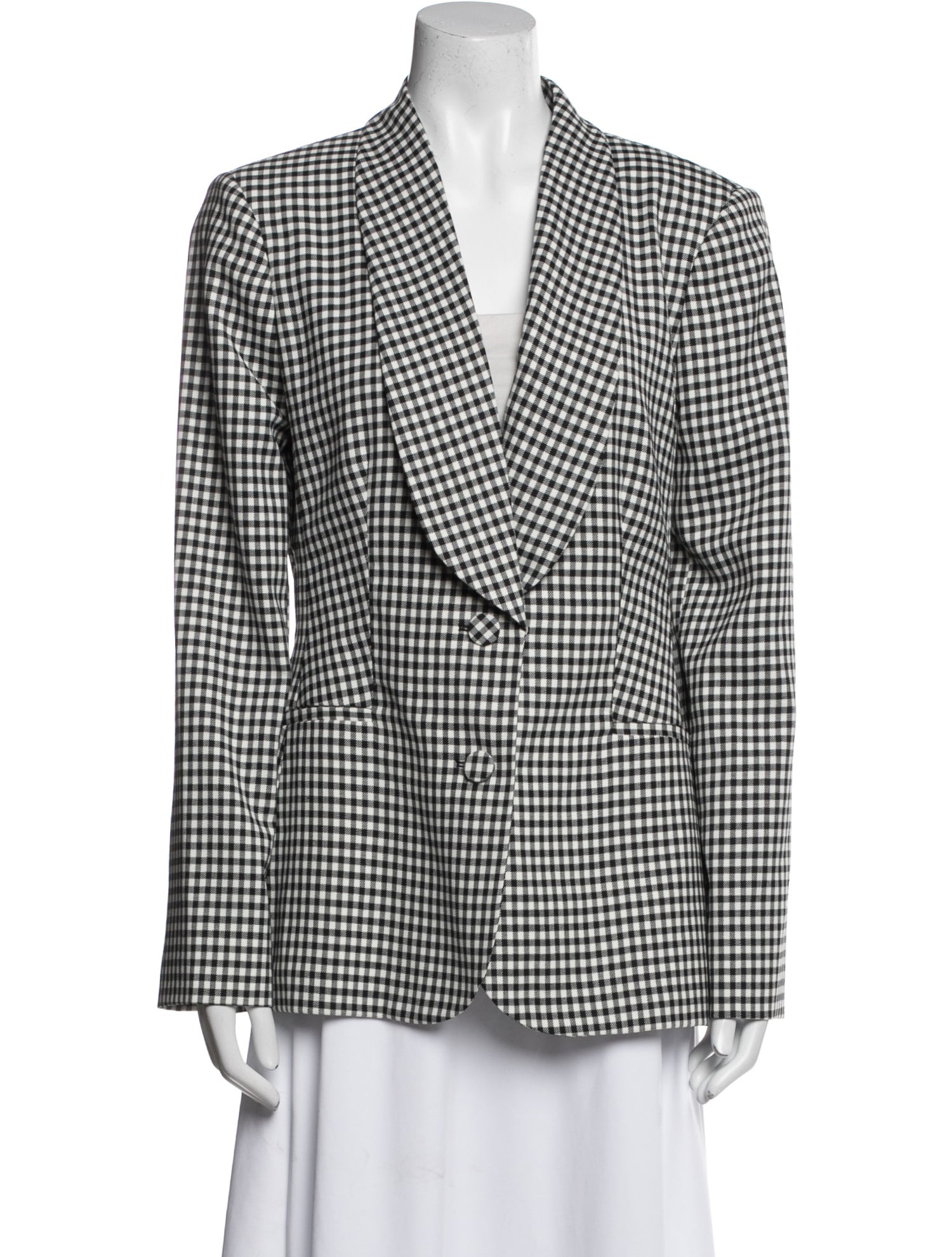 Carolina Herrera Plaid Print Blazer w/ Tags