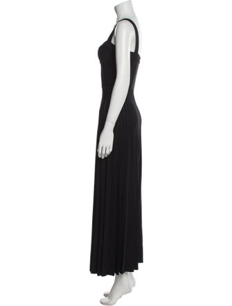 Carolina Herrera Square Neckline Long Dress