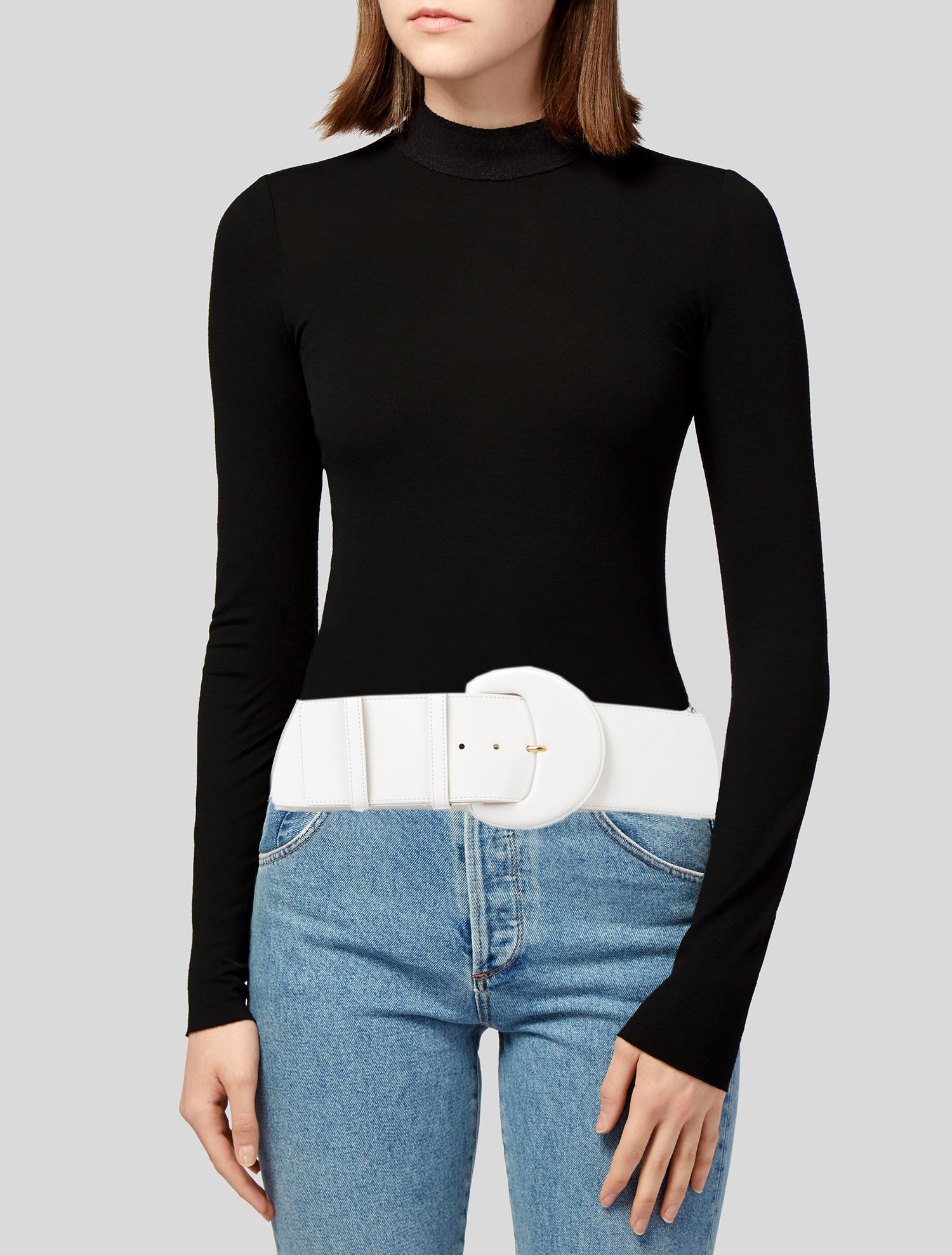 Carolina Herrera Wide Leather Belt