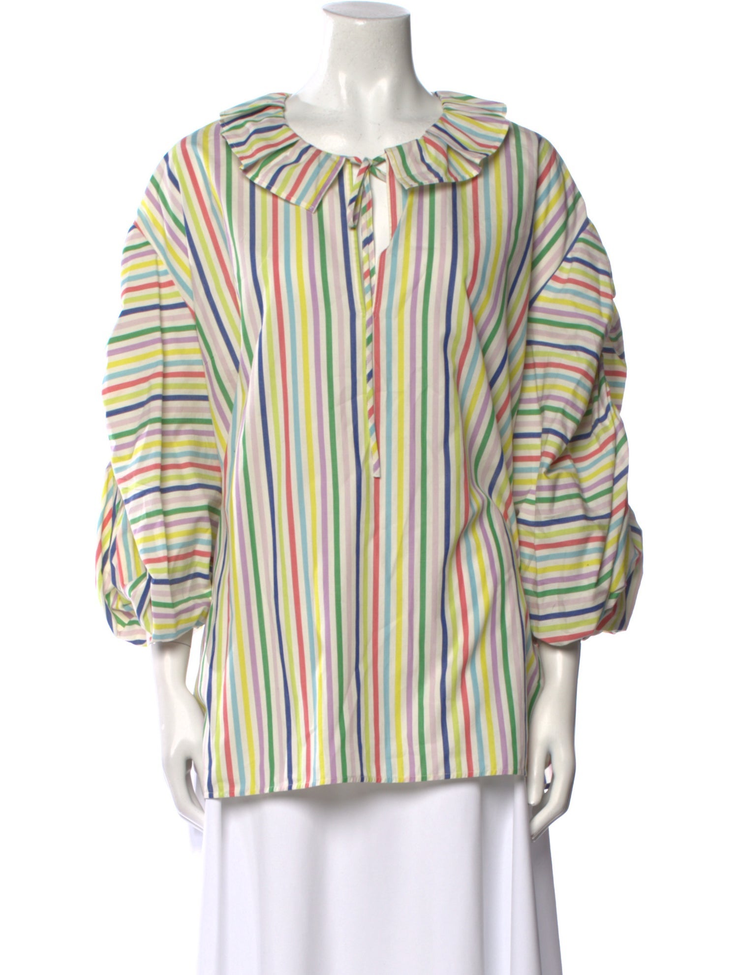 Carolina Herrera Striped Crew Neck Blouse w/ Tags