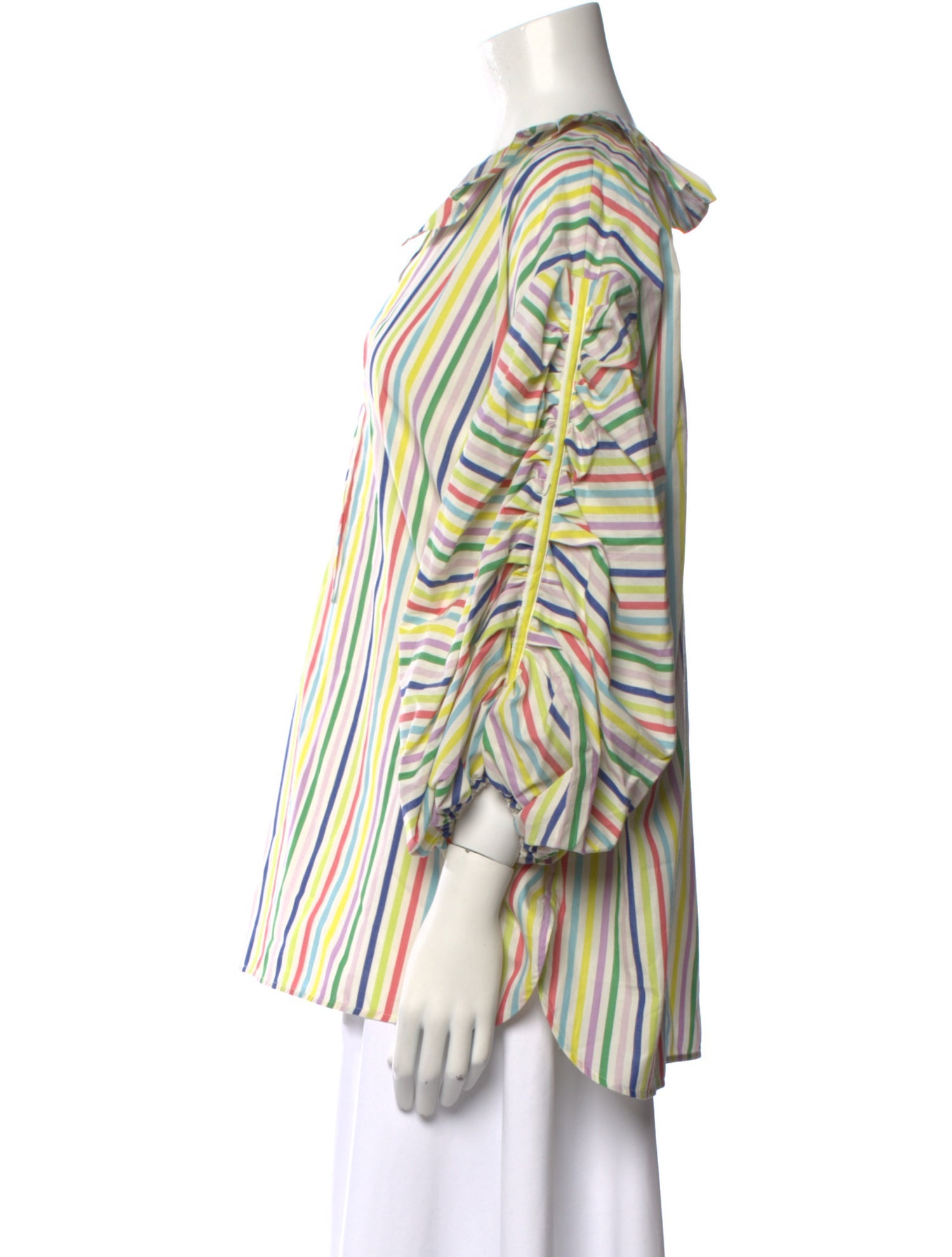 Carolina Herrera Striped Crew Neck Blouse w/ Tags