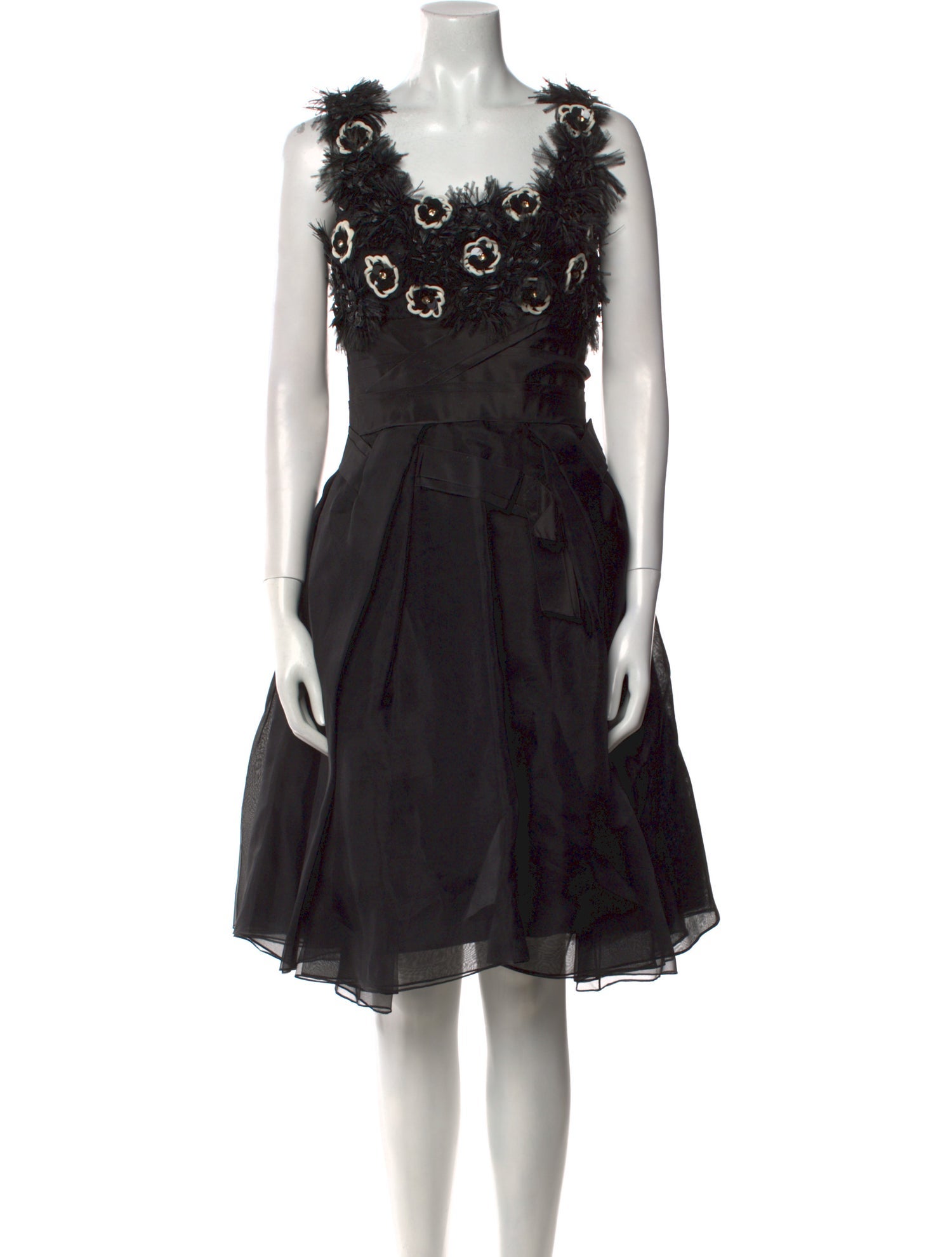 Carolina Herrera Silk Knee-Length Dress