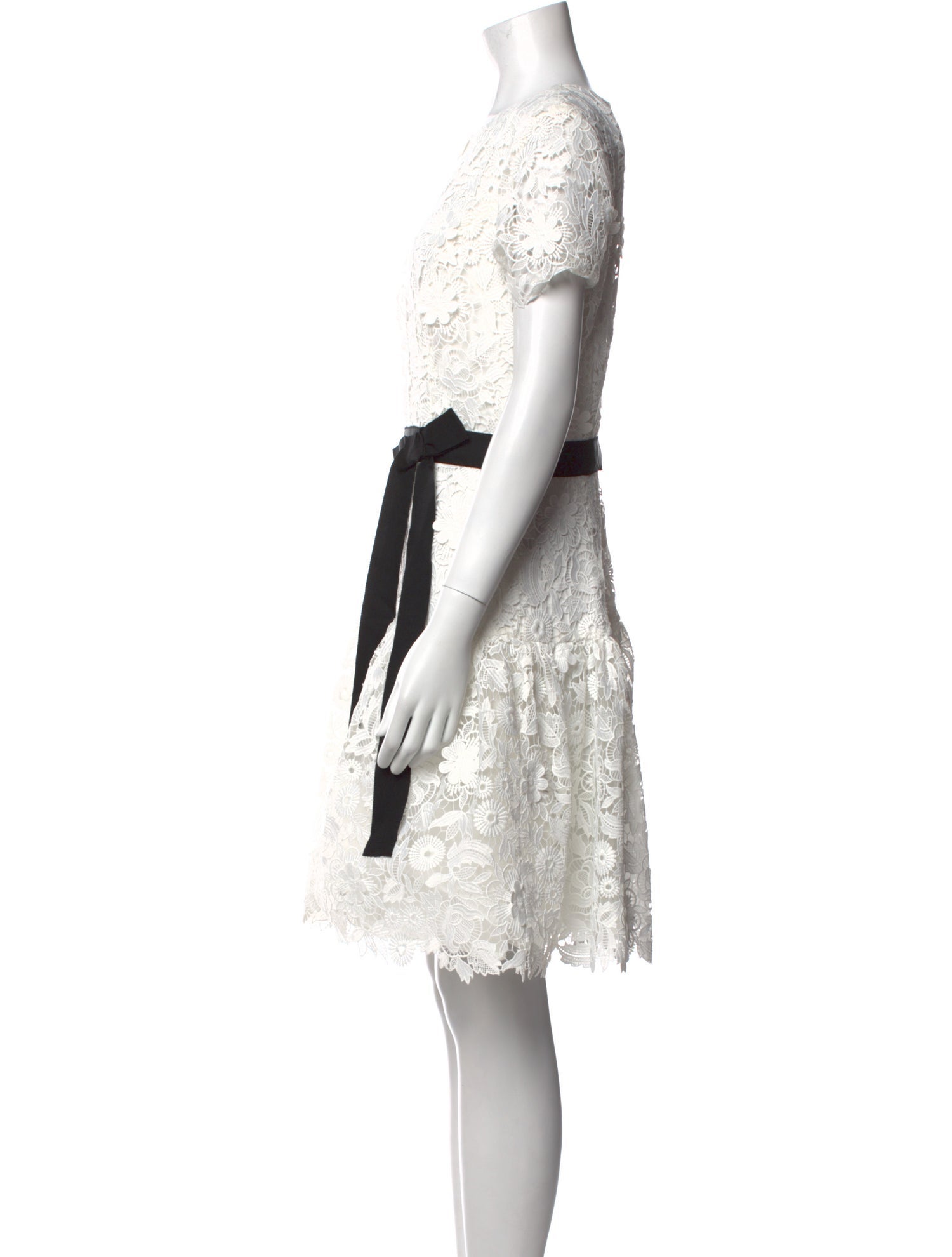 Carolina Herrera Lace Pattern Knee-Length Dress w/ Tags