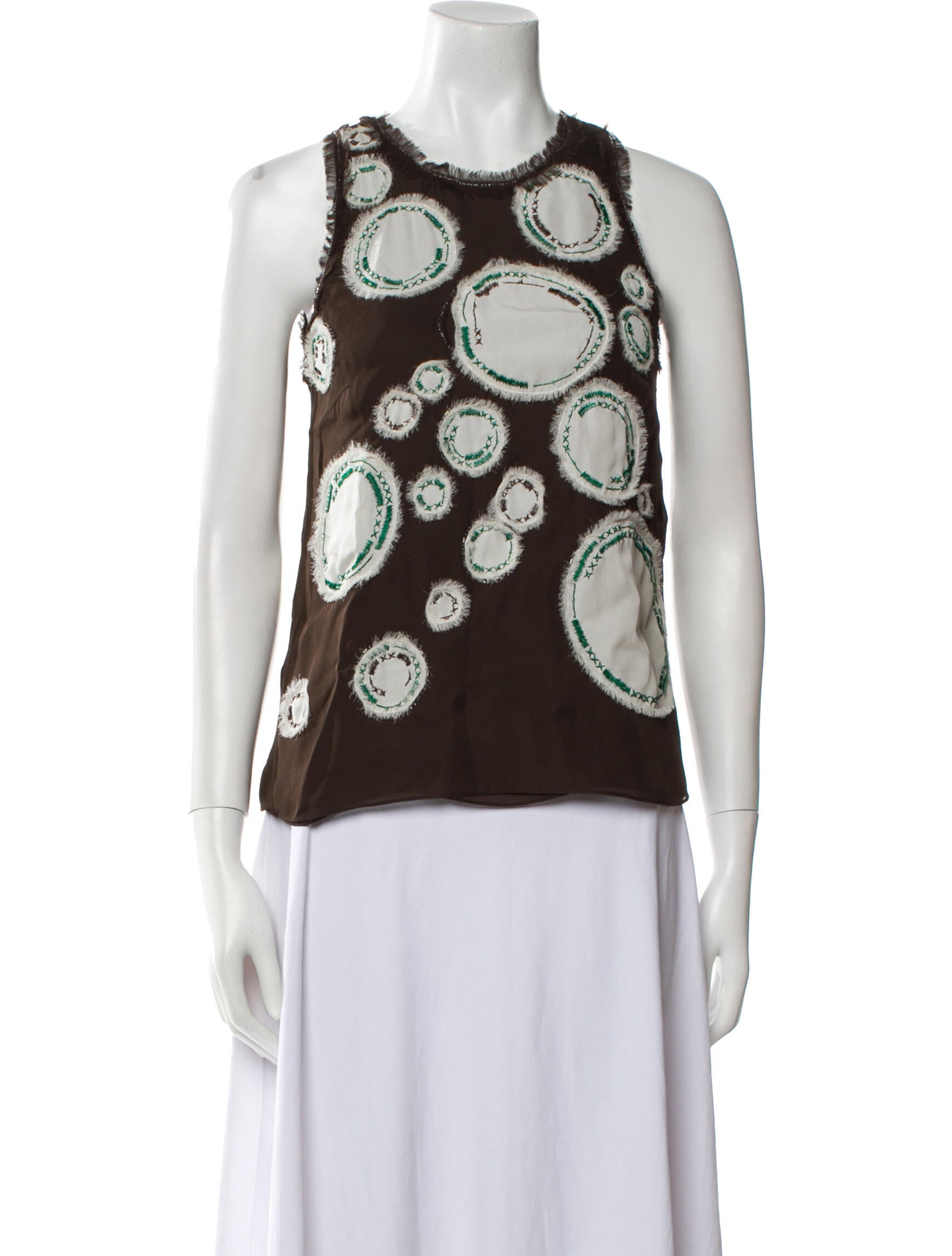 Carolina Herrera Silk Printed Top