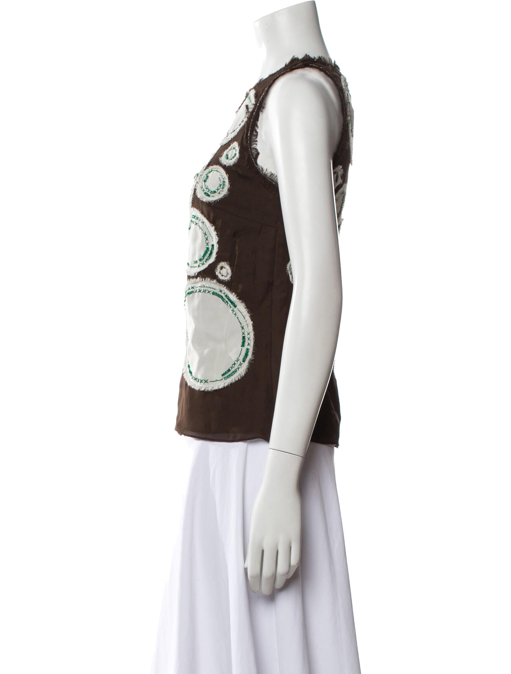 Carolina Herrera Silk Printed Top