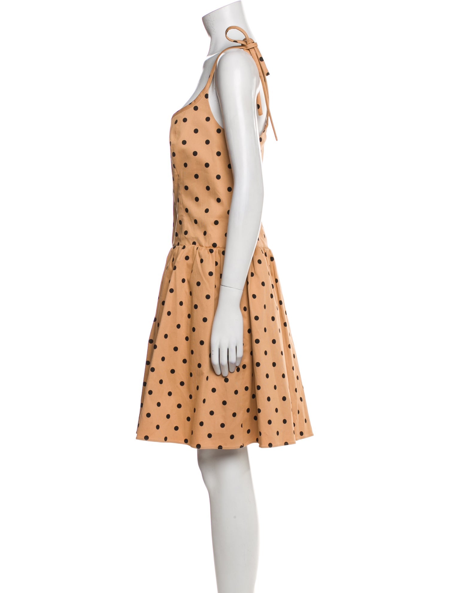 Carolina Herrera Polka Dot Print Knee-Length Dress w/ Tags