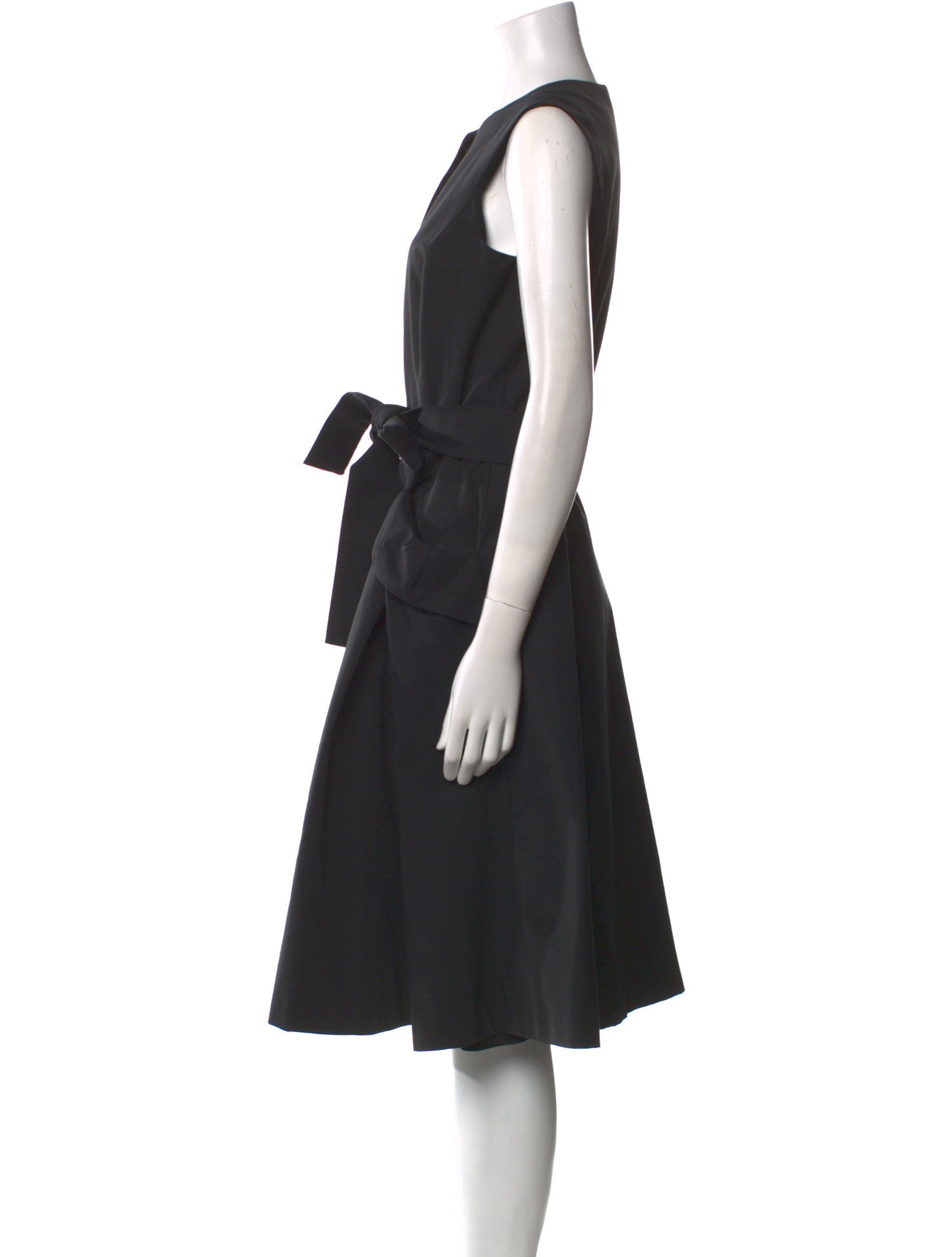 Carolina Herrera Crew Neck Midi Length Dress