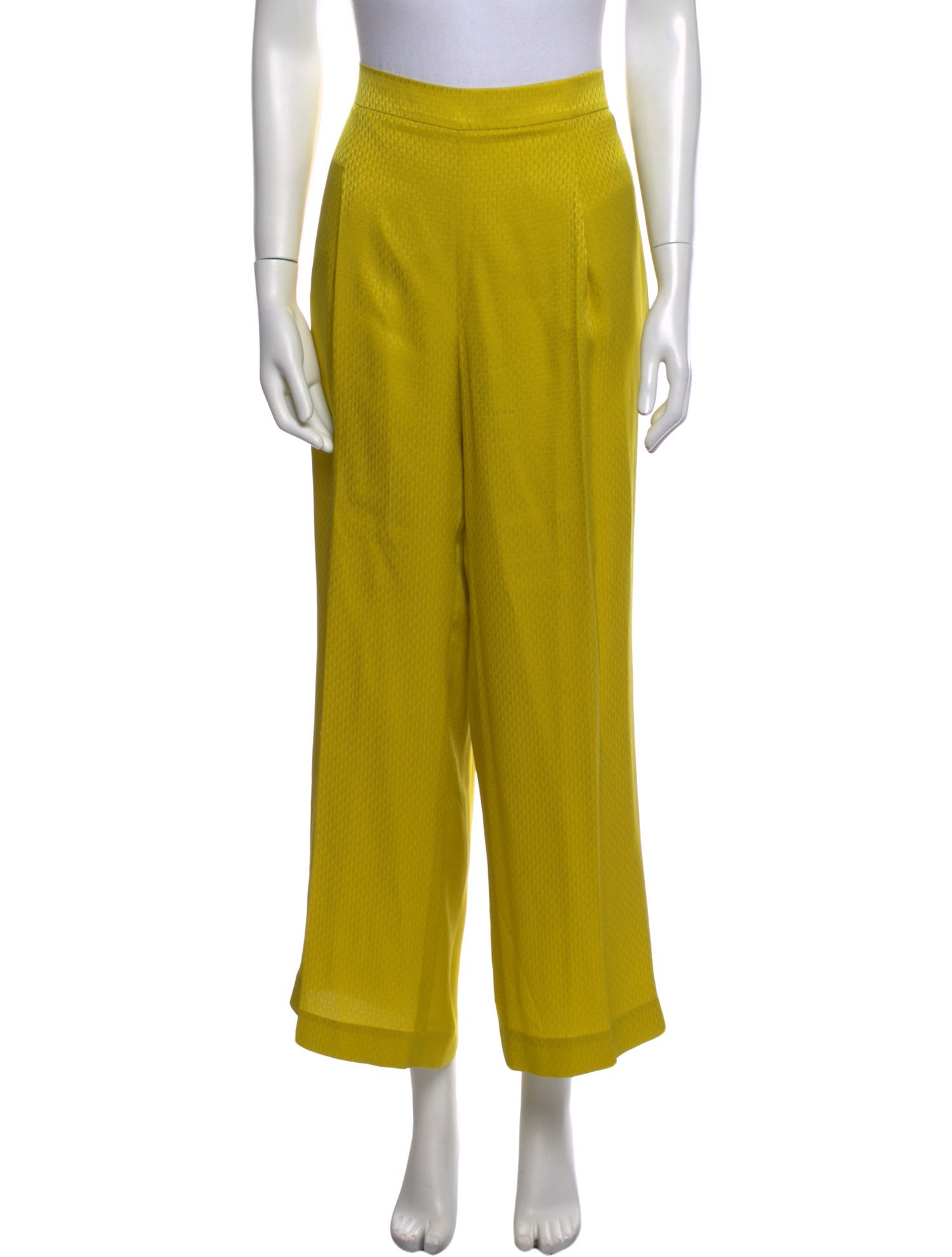 Carolina Herrera Silk Wide Leg Pants