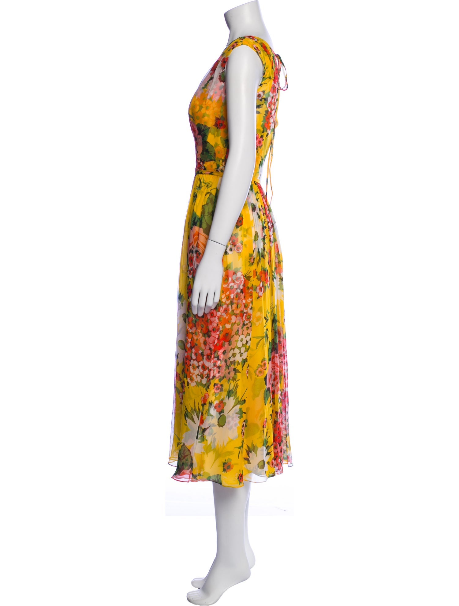 Carolina Herrera Silk Midi Length Dress w/ Tags