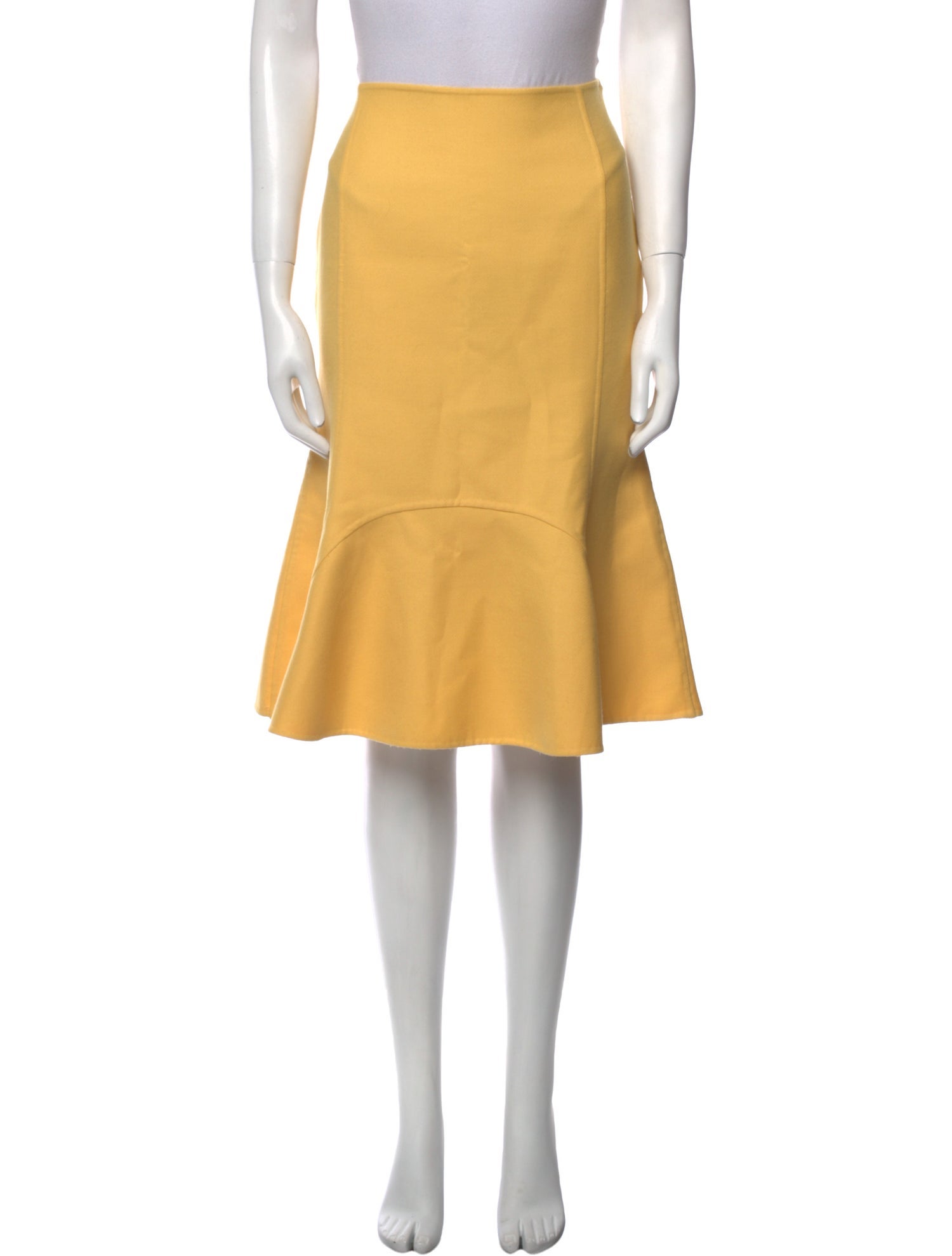 Carolina Herrera Ruffle Embellishment Knee-Length Skirt