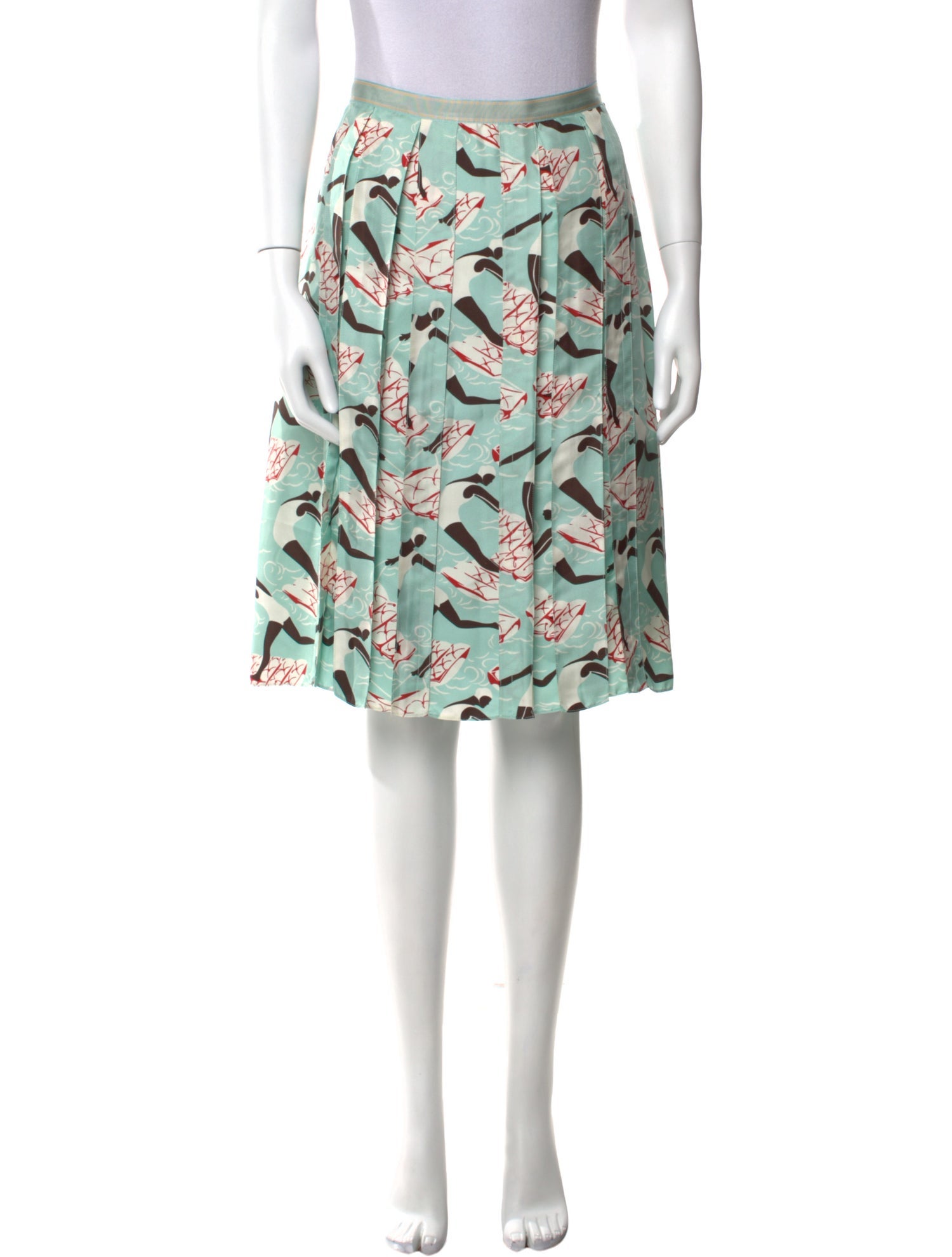 Carolina Herrera Silk Knee-Length Skirt