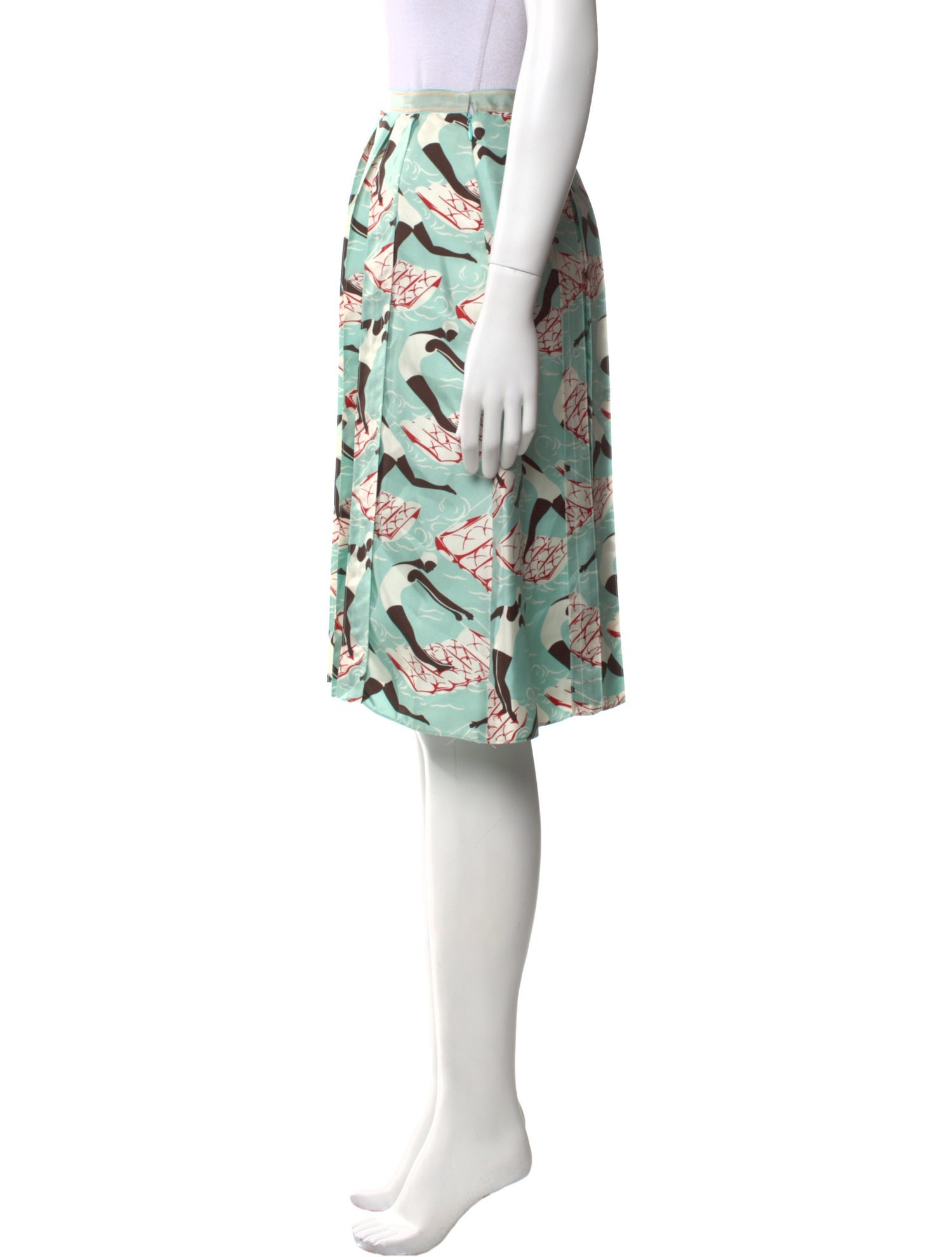 Carolina Herrera Silk Knee-Length Skirt