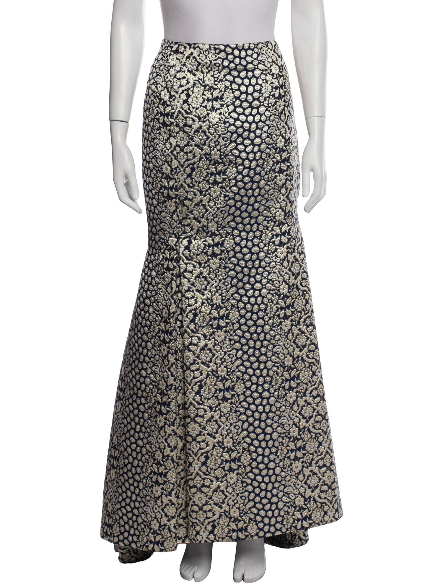Carolina Herrera Animal Print Long Skirt