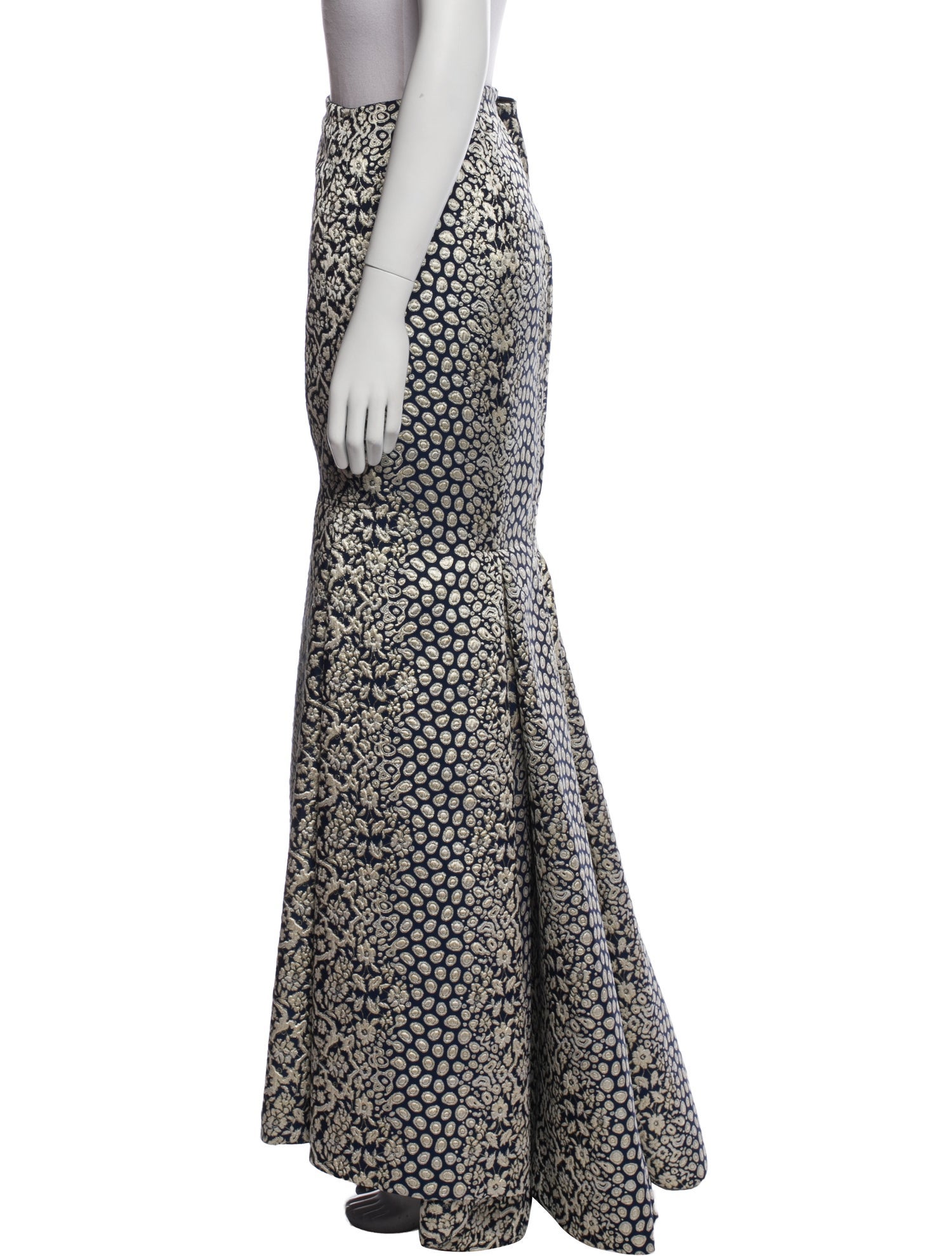 Carolina Herrera Animal Print Long Skirt