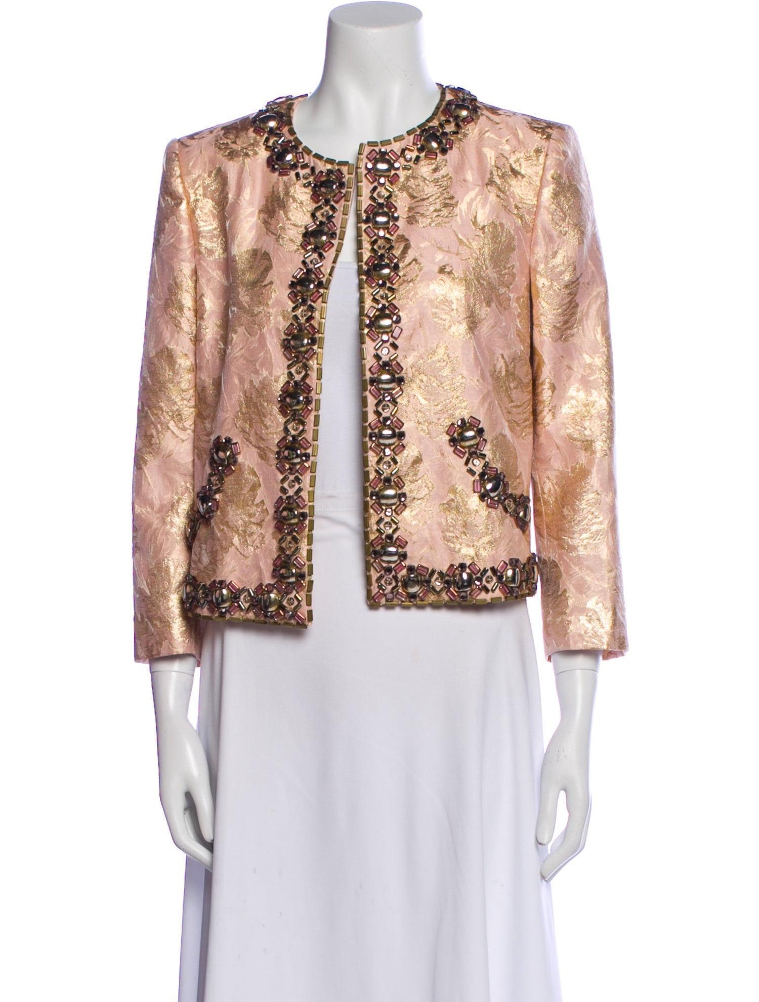 Carolina Herrera Printed Evening Jacket w/ Tags