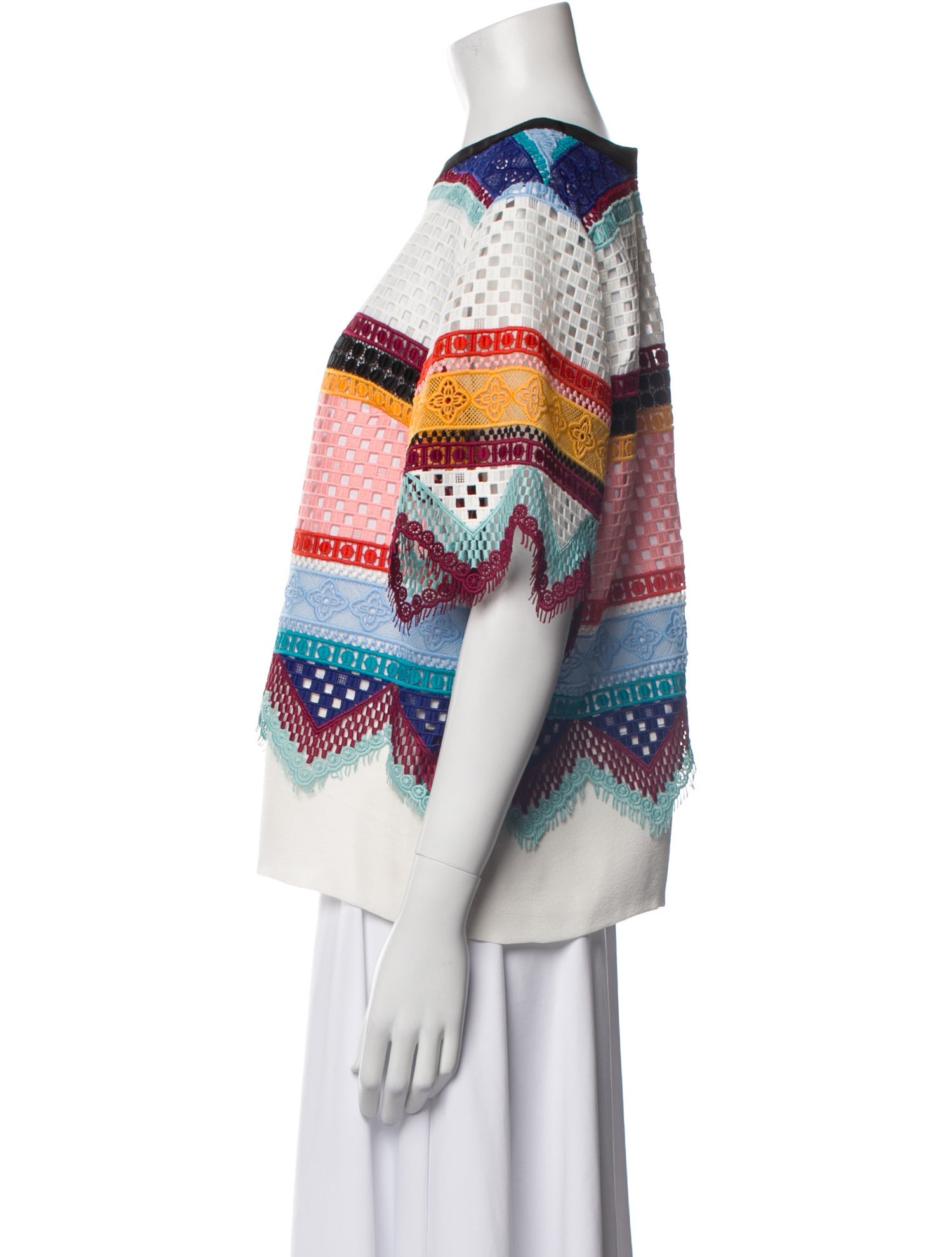 Carolina Herrera Striped Bateau Neckline Sweatshirt