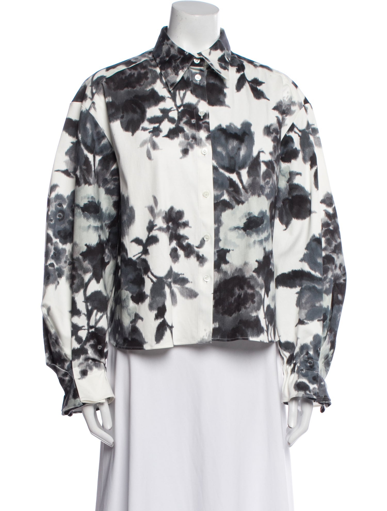Carolina Herrera Floral Print Bomber Jacket